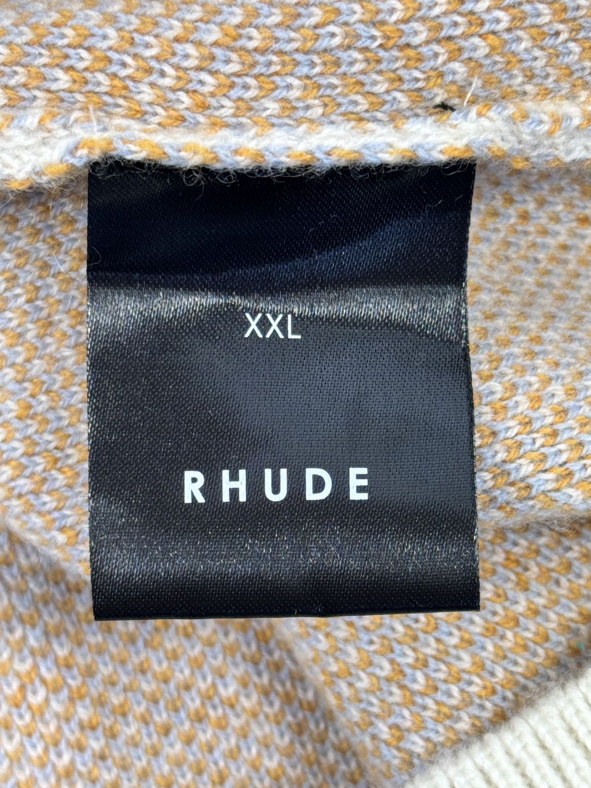 Rhude LOGO PRINT POLO JUMPER Size US XXL / EU 58 / 5 - 4 Thumbnail