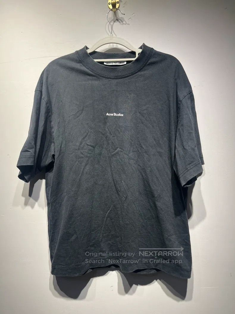 Acne Studios Acne Studios Micro Logo Solid Cotton Casual Short Sleeve T Size US XS / EU 42 / 0 - 1 Thumbnail