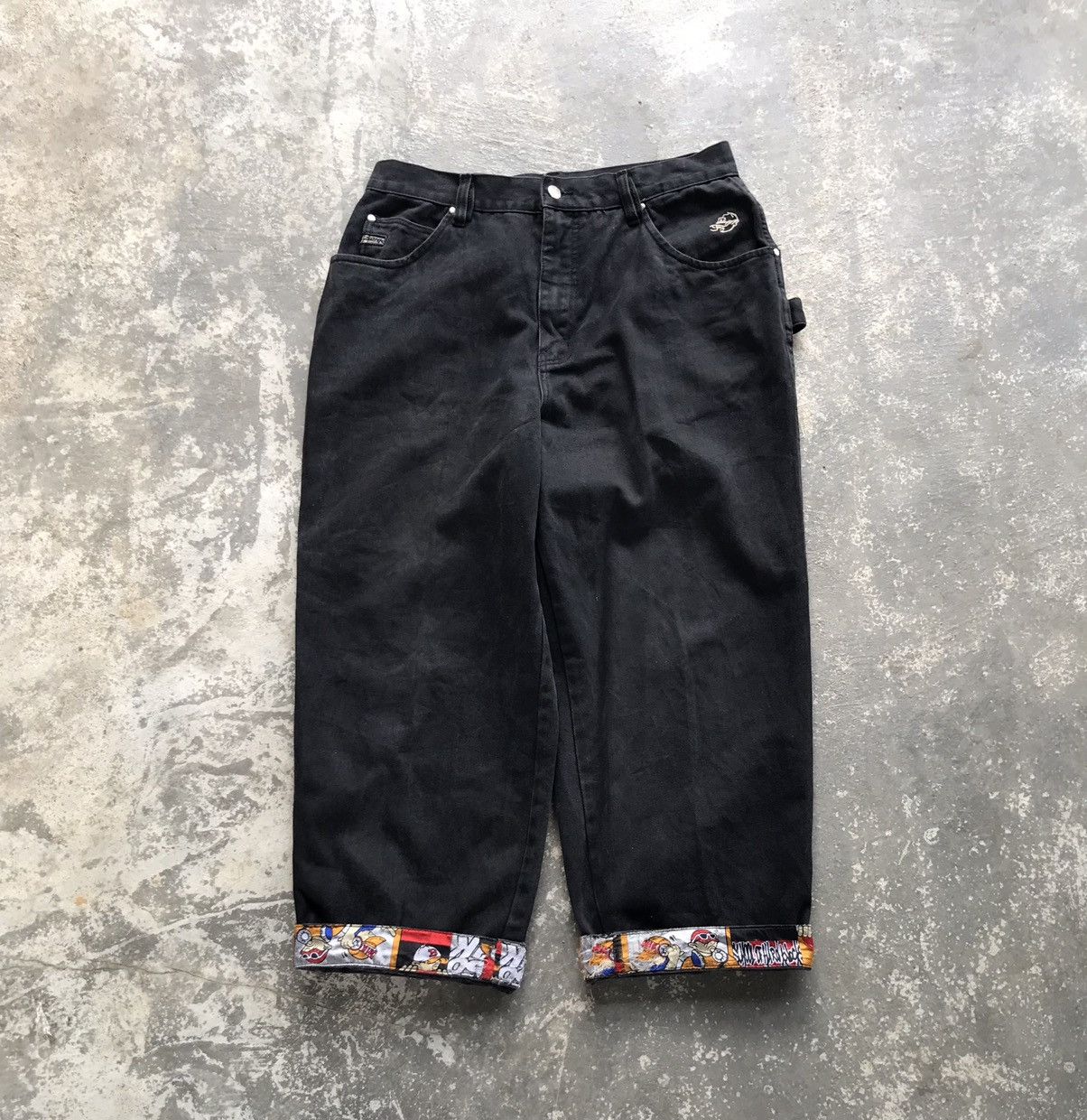 Streetwear × Vintage School Of Hard Knock Double Side Jeans