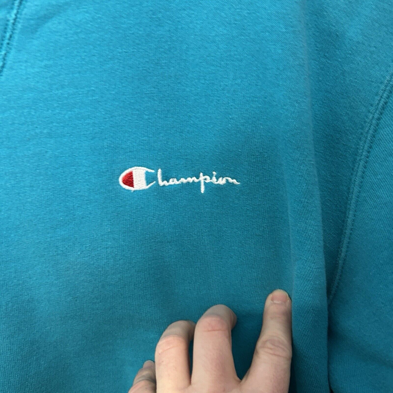 Champion Vintage Champion Pullover Crewneck Spellout “Teal” Size US L / EU 52-54 / 3 - 3 Thumbnail