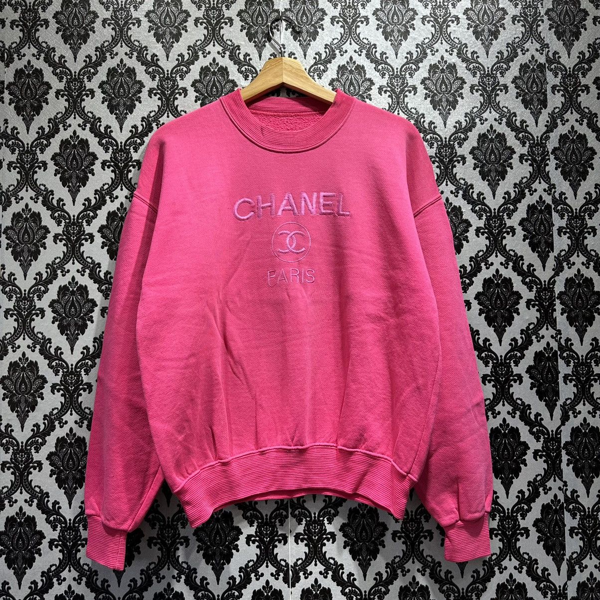 Chanel Hoodie Chanel Pink Sweater CHANEL Blue And Pink Cashmere