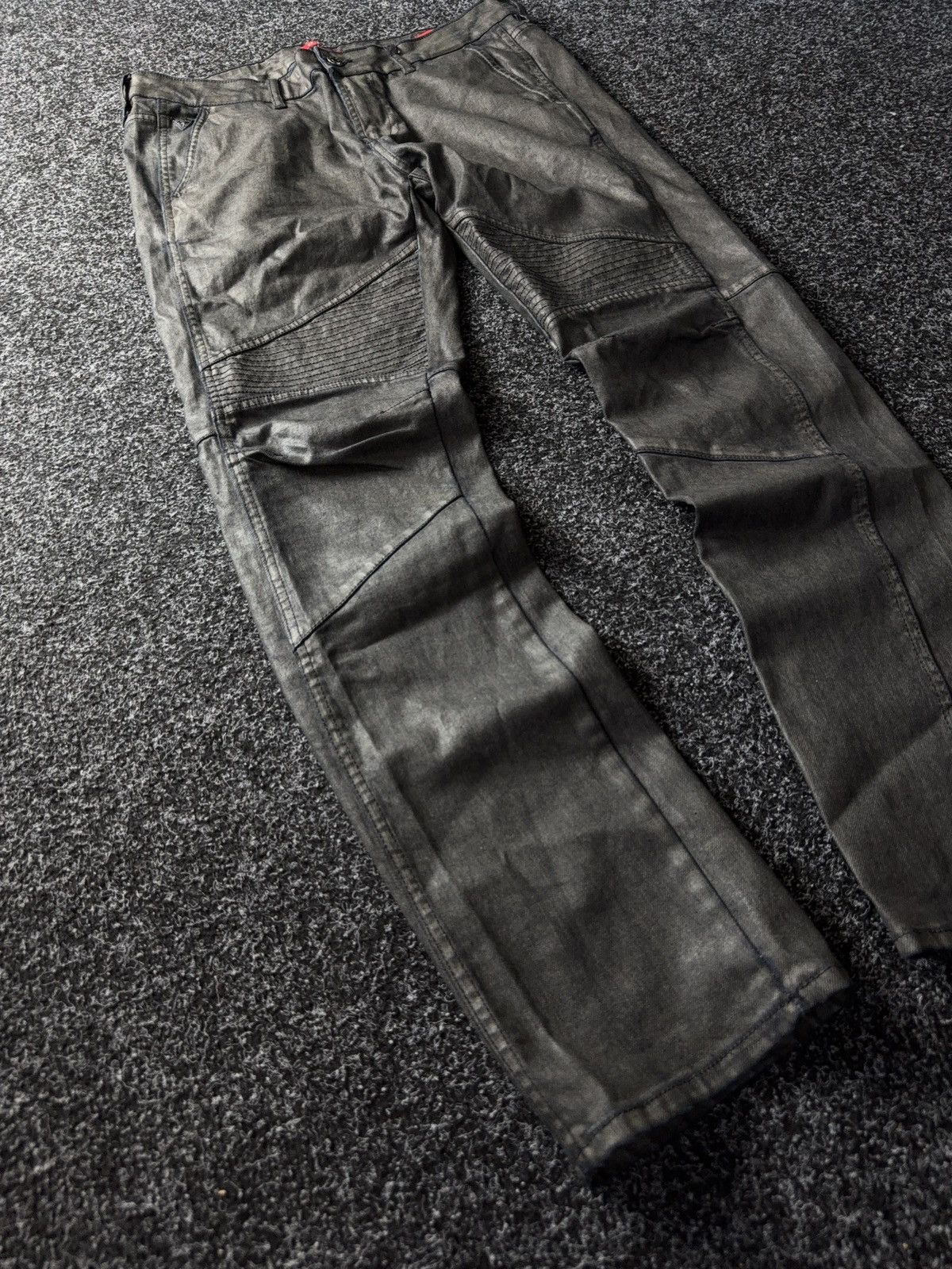 Guess Avant Garde Guess Y2K Opium Emo Punk Rock Waxed style pants Size US 34 / EU 50 - 2 Thumbnail