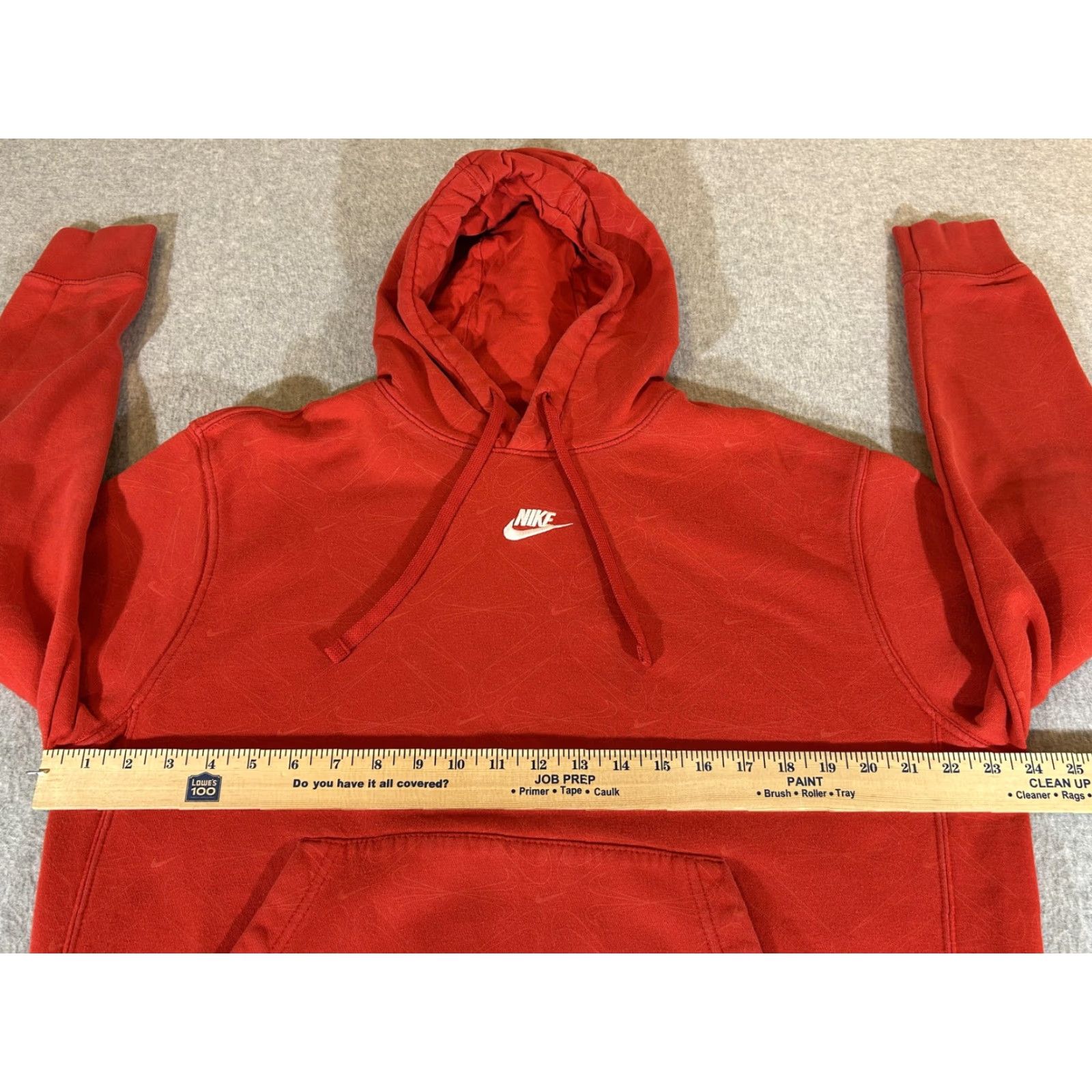 Nike Nike Hoodie Mens M Red Swoosh Allover AOP Print Pullover Fleece Sweatshirt Size US M / EU 48-50 / 2 - 5 Thumbnail