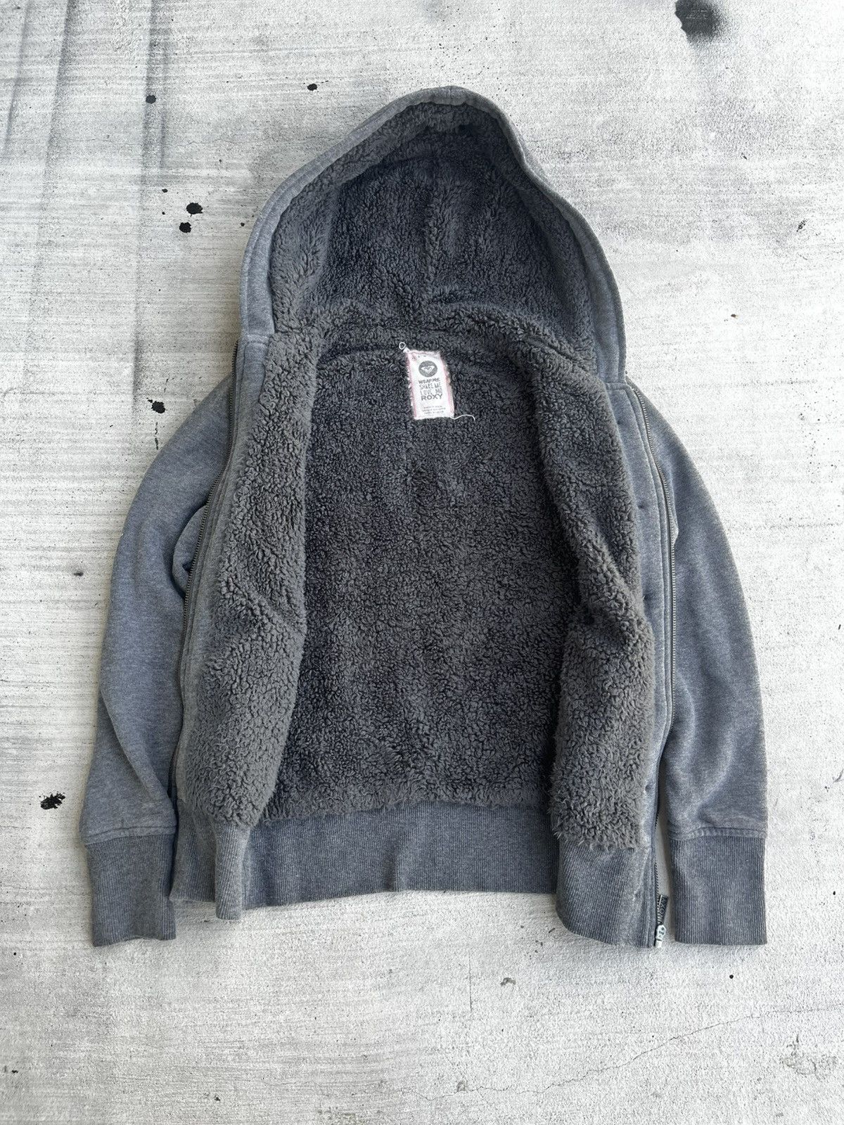 Japanese Brand Roxy Sherpa-Lined Hoodie - Size XS (Lightly Used) Size XS / US 0-2 / IT 36-38 - 3 Thumbnail