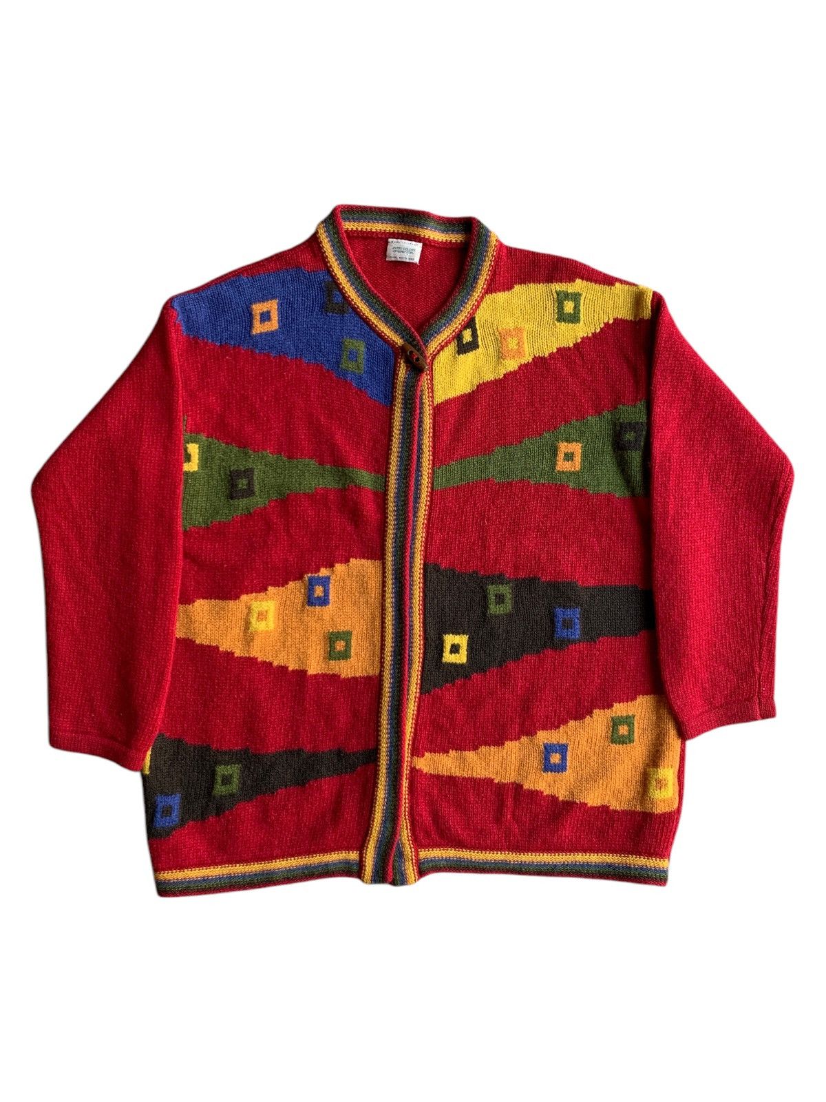 Benetton × United Colors Of Benetton United Colors Of Benetton Pure Shetland Knitted Sweatshirt Size US L / EU 52-54 / 3 - 1 Thumbnail