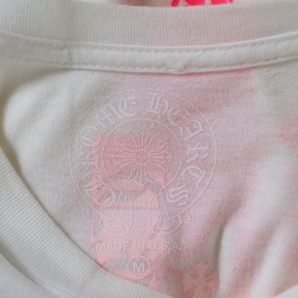 Chrome Hearts Chrome Hearts Neon Pink Stripe Logo Tee Size US M / EU 48-50 / 2 - 7 Thumbnail