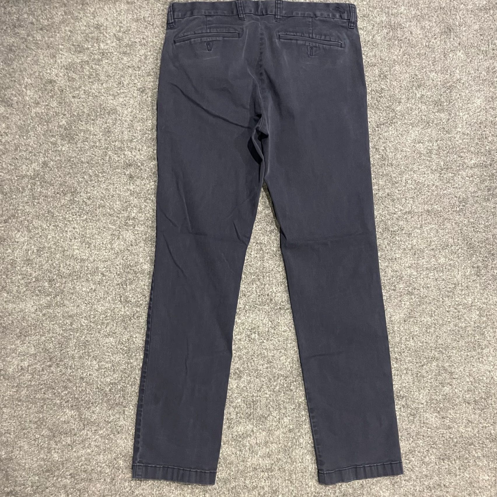 Tommy Bahama Tommy Bahama Chino Pants Mens 33x32 Blue Cotton Stretch Flat Front Casual Size US 33 - 2 Thumbnail
