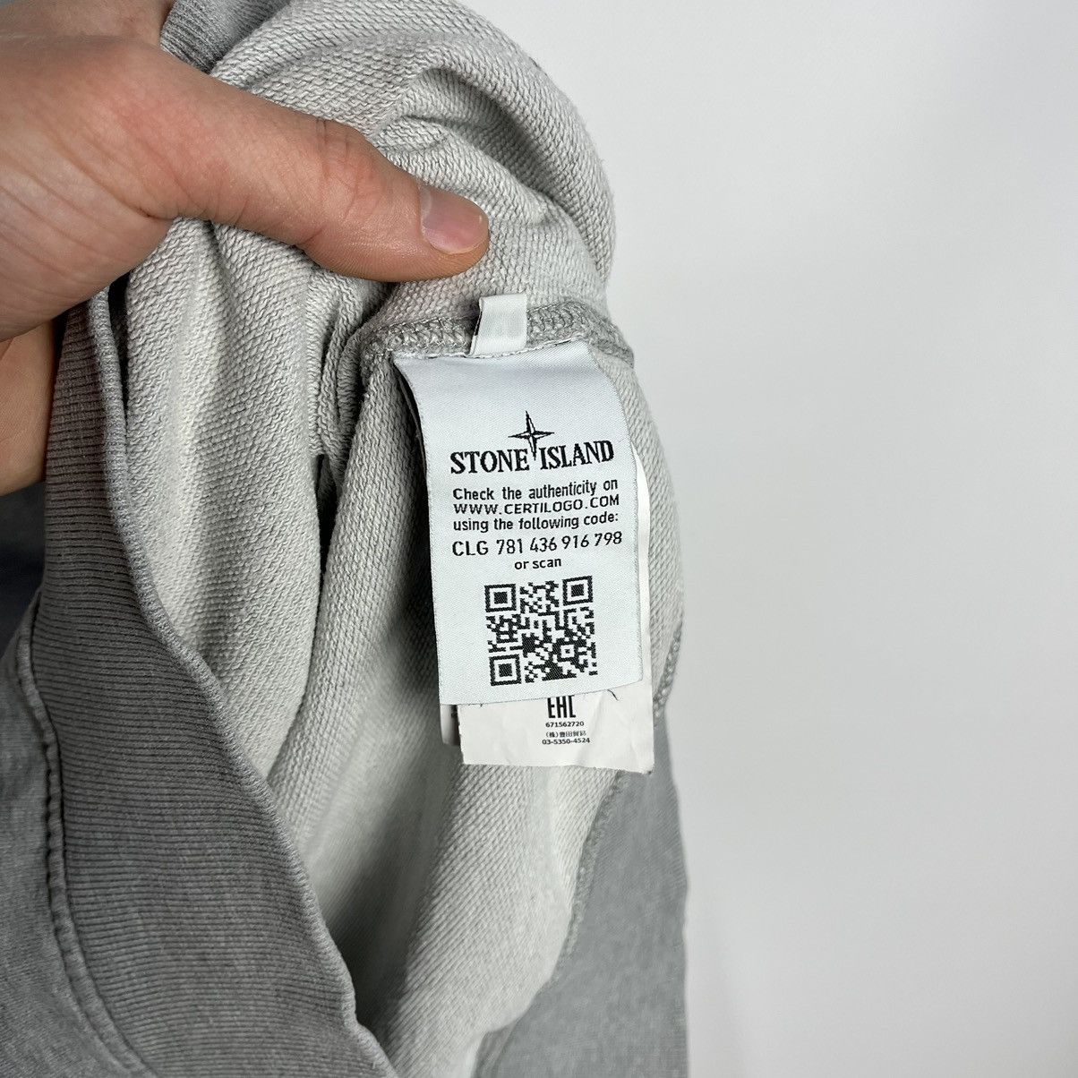 Stone Island Stone Island grey crewneck sweatshirt Size US M / EU 48-50 / 2 - 9 Thumbnail