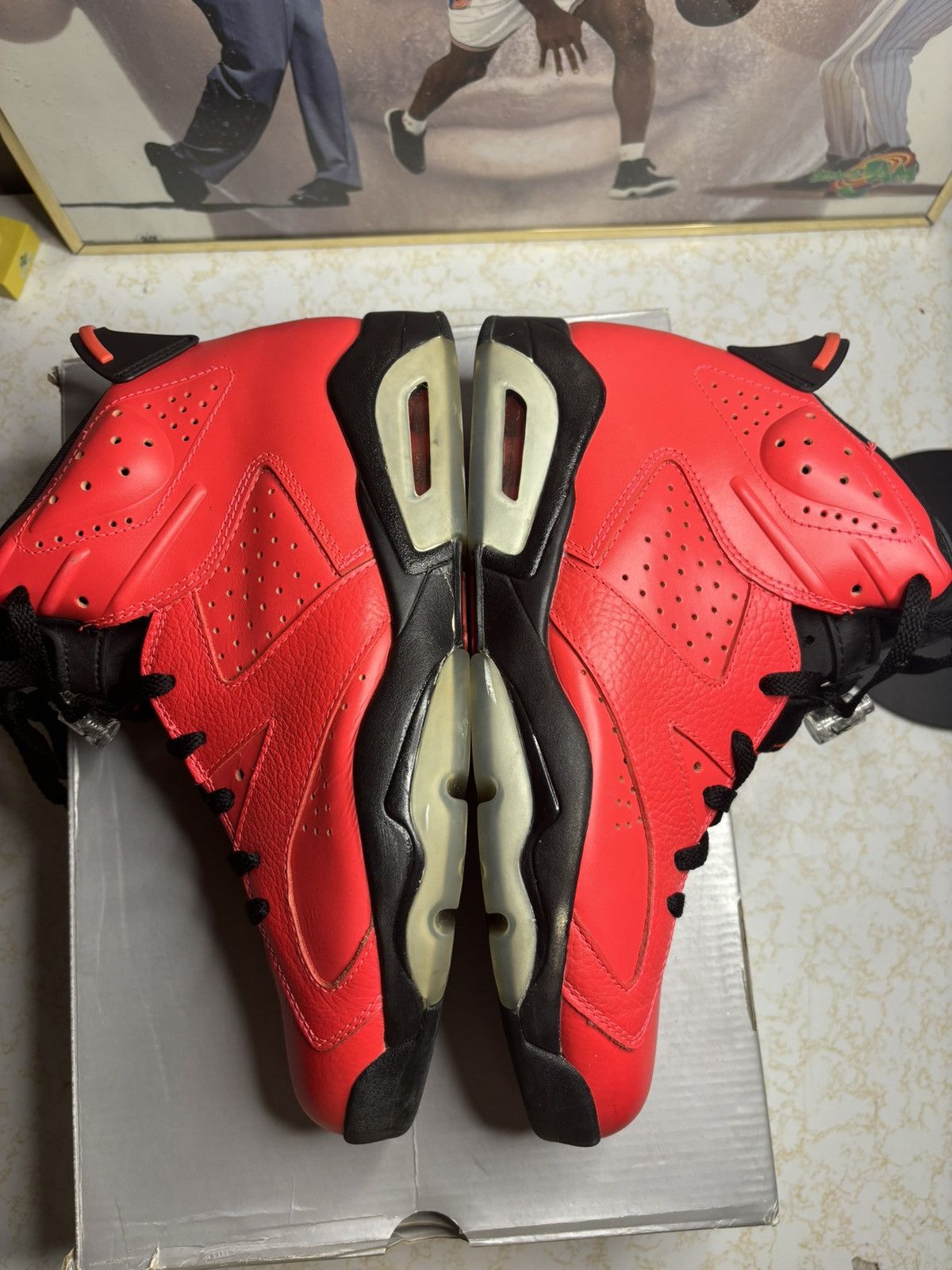 Jordan Brand Air Jordan 6 Retro Infrared 23 2014 Size US 10.5 / EU 43-44 - 4 Thumbnail