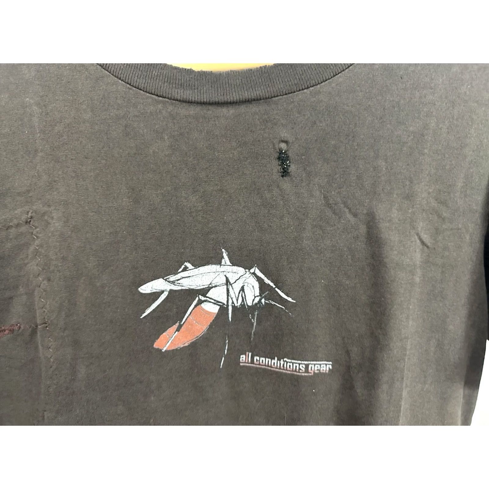Nike VINTAGE Nike ACG Mosquito Capsule Matrix Robotic Sun Faded Thrashed Worn T-Shirt S Size US S / EU 44-46 / 1 - 4 Thumbnail