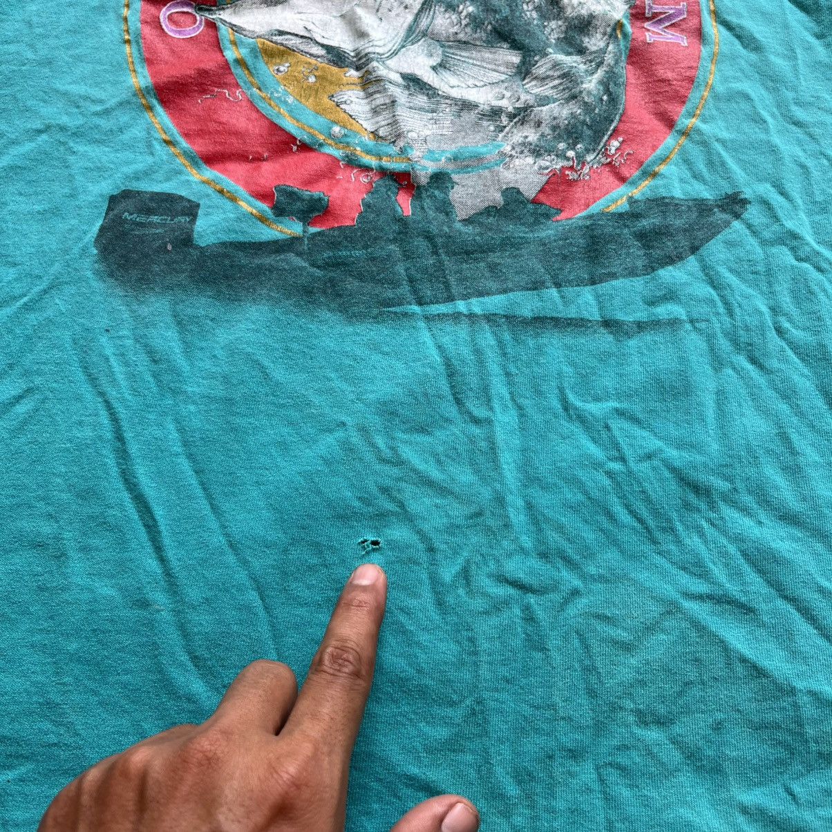 Vintage 🔥vintage 90s USA Fishing Team Mengai tees Size US XL / EU 56 / 4 - 6 Thumbnail