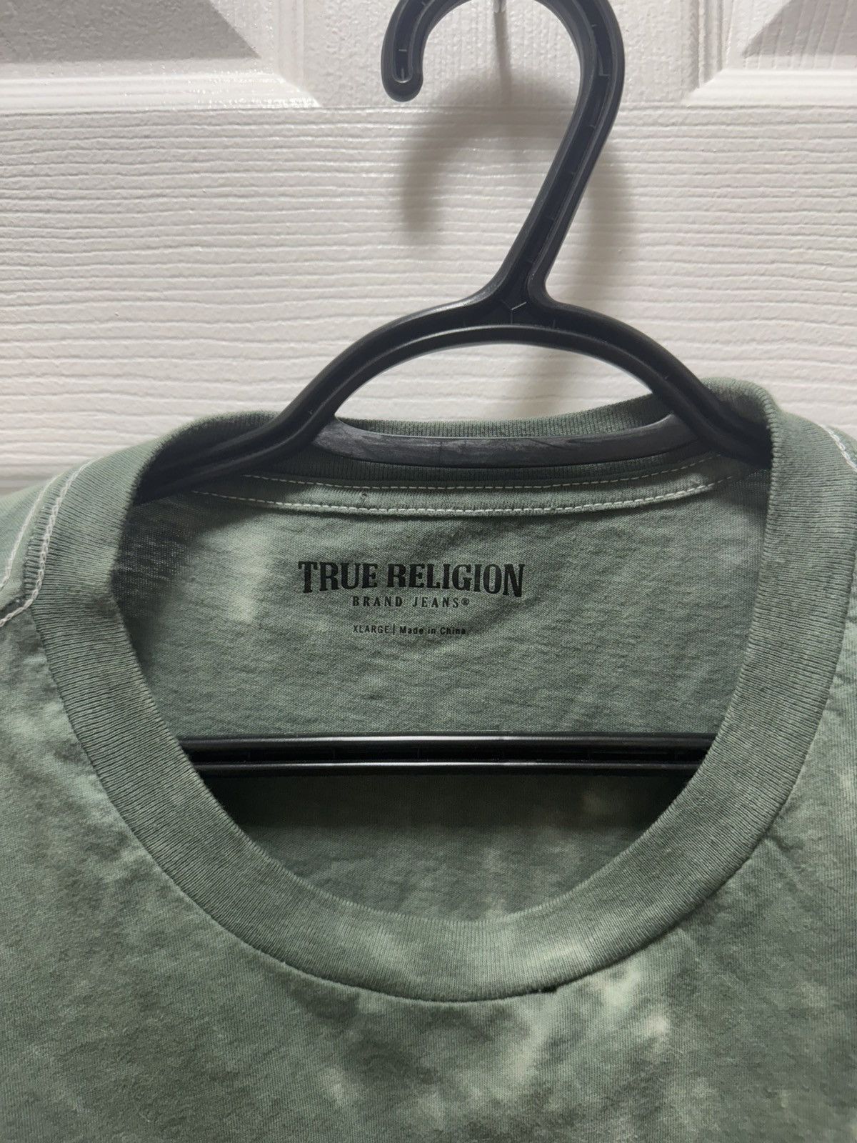 True Religion True Religion Green Stitch Classic Logo Tee Faded Size US L / EU 52-54 / 3 - 3 Thumbnail