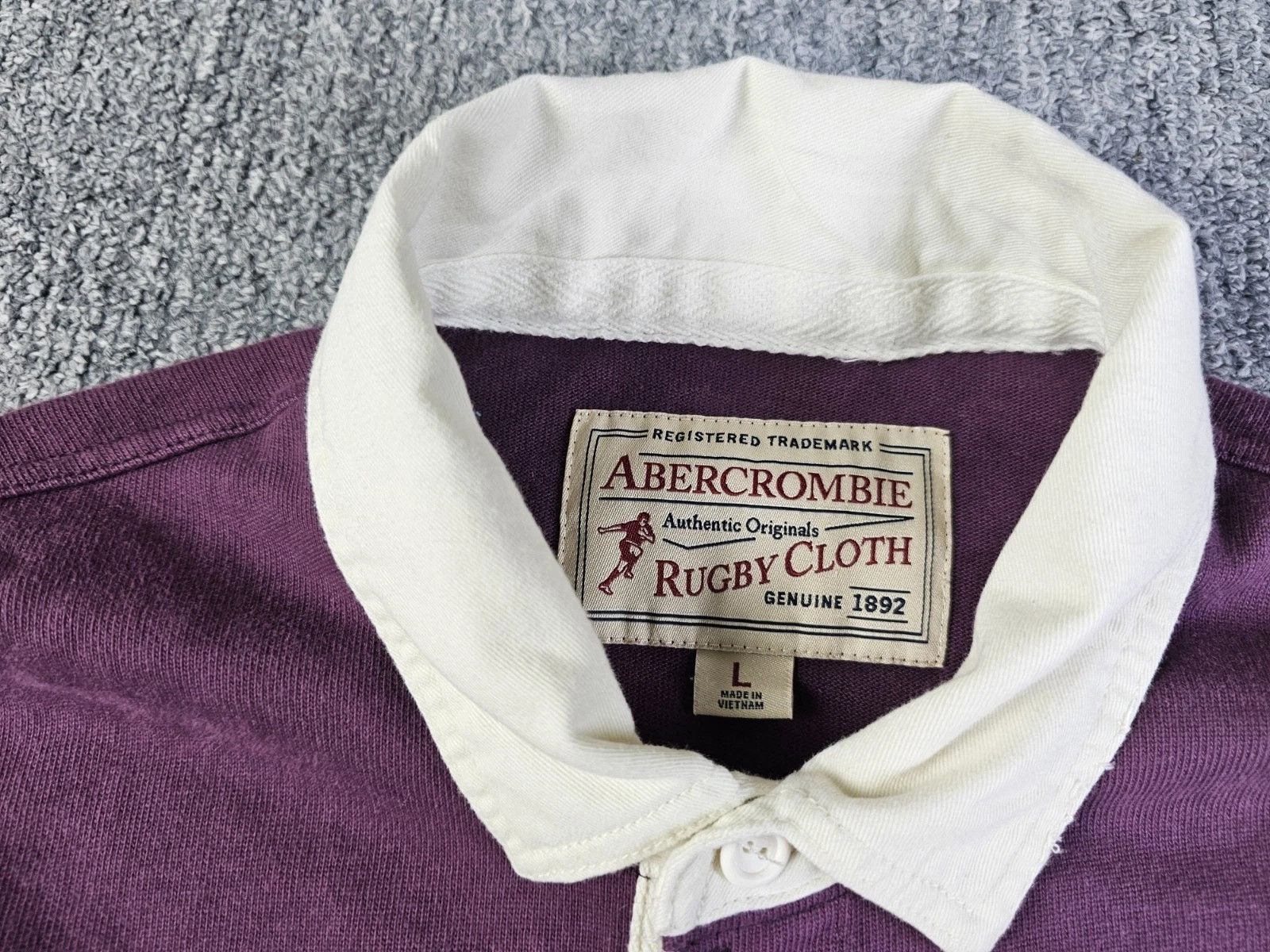 Abercrombie & Fitch Abercrombie Fitch Rugby Polo Striped Heavyweight LS Men L Size US L / EU 52-54 / 3 - 3 Thumbnail