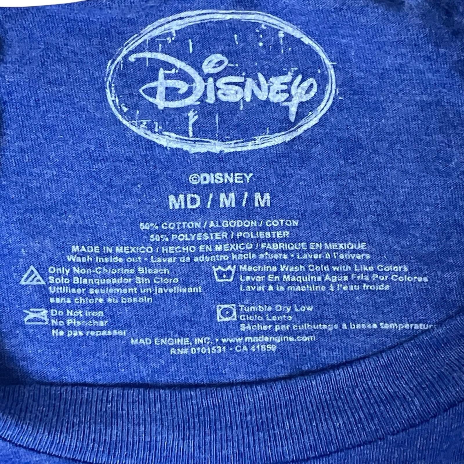 Disney Disney TShirt Mens M Blue Little Mermaid Kiss The Girl Ariel Size US M / EU 48-50 / 2 - 4 Thumbnail