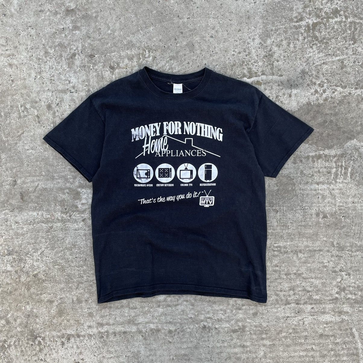 Vintage Vintage T-shirts Money for Nothing Home Appliances Y2K 00s Size US L / EU 52-54 / 3 - 1 Thumbnail
