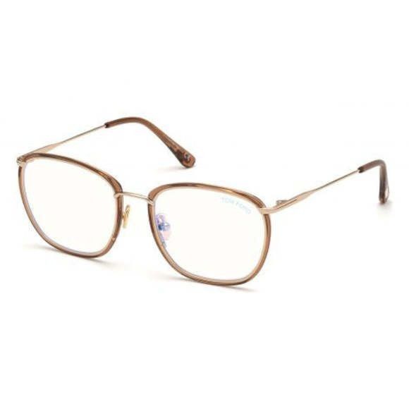 image of NWT Tom Ford Ft5702-B-045-54 54Mm Glasses in Brown, Men's