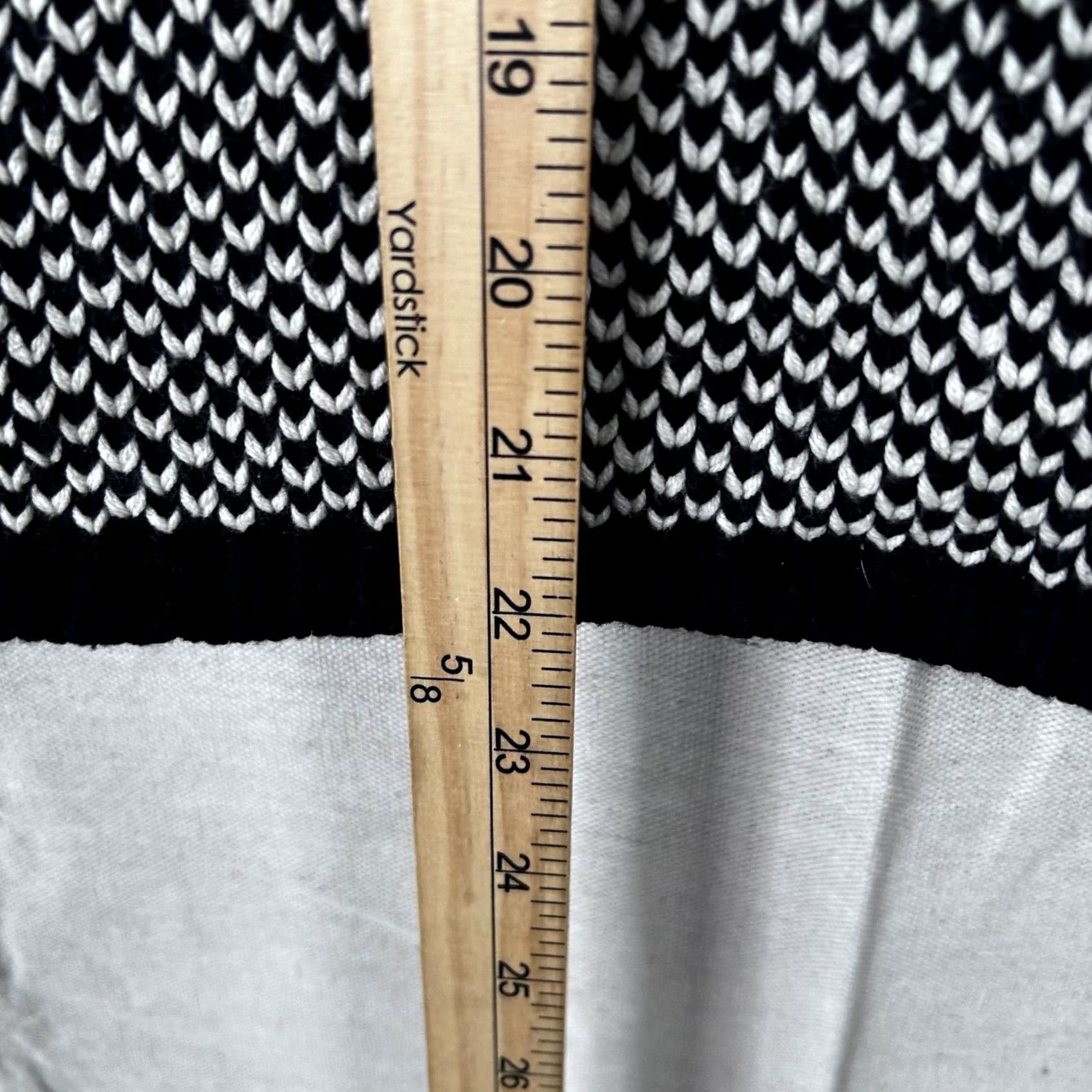 Ralph Lauren Lauren Ralph Sweater Womens L Black White Knit Pullover Cotton Blend Size L / US 10 / IT 46 - 4 Thumbnail