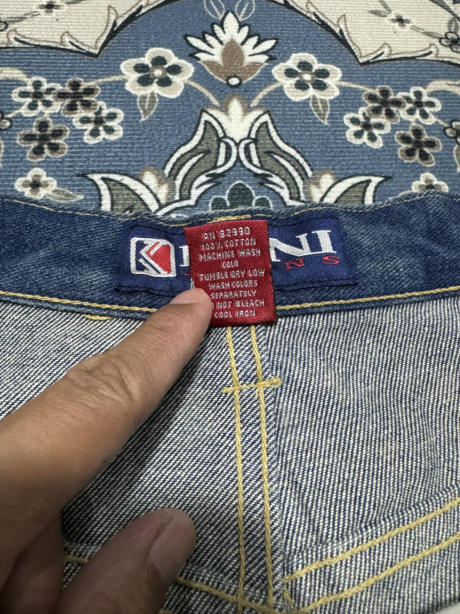 Karl Kani × Vintage Vintage 90's Karl Kani Tupac Baggy Skateboard Hip Hop Jeans Size US 38 / EU 54 - 8 Thumbnail