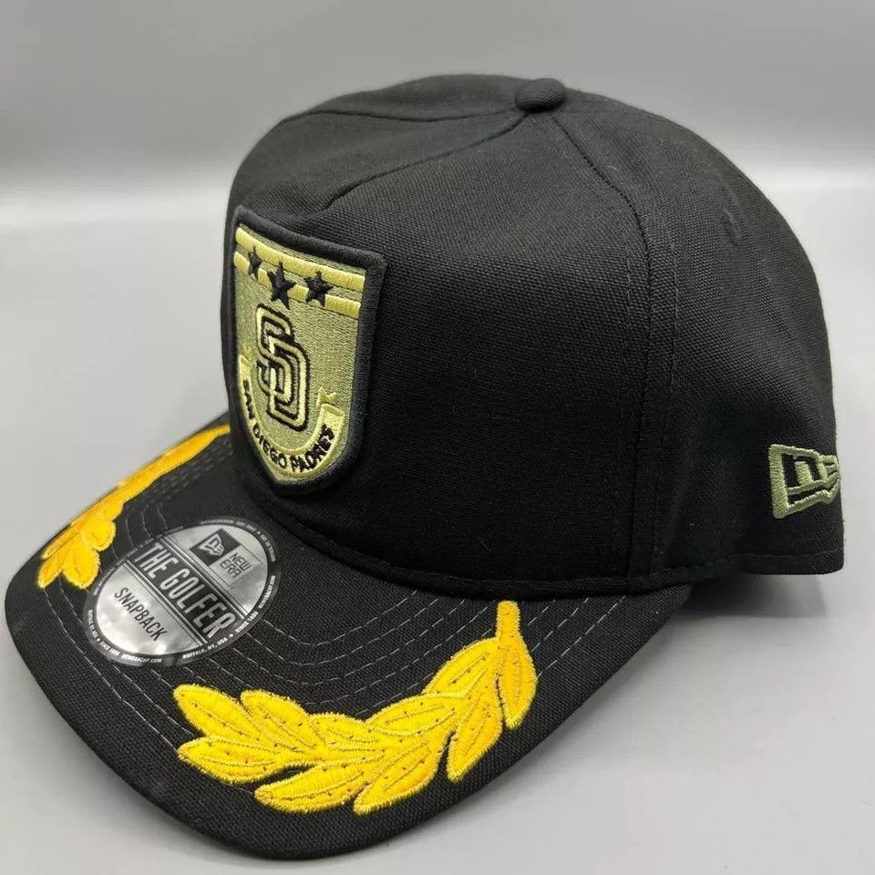 New Era San Diego Padres Hat Men Military Patch The Golfer Snap Back Size ONE SIZE - 2 Thumbnail