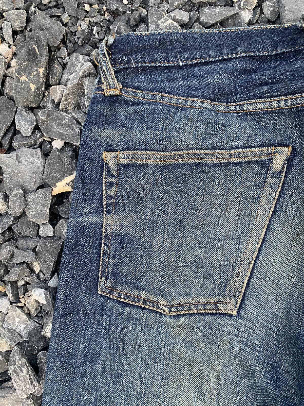 Denime VINTAGE DENIME SELVEDGE RUSTY JAPANESE DISTRESSED DENIM Size US 30 / EU 46 - 12 Thumbnail