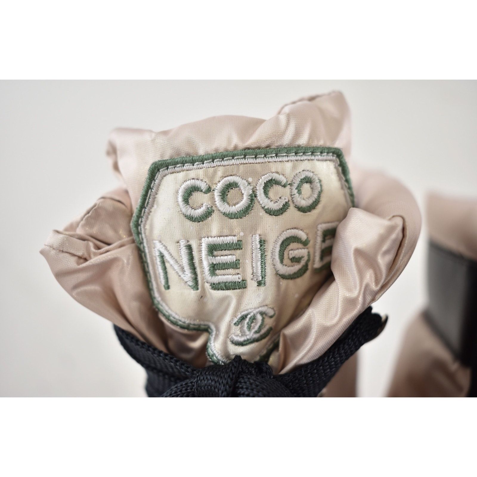 Chanel Chanel Coco Neige Pink Black CC Logo Combat Boots 37 Size US 7 / IT 37 - 7 Thumbnail