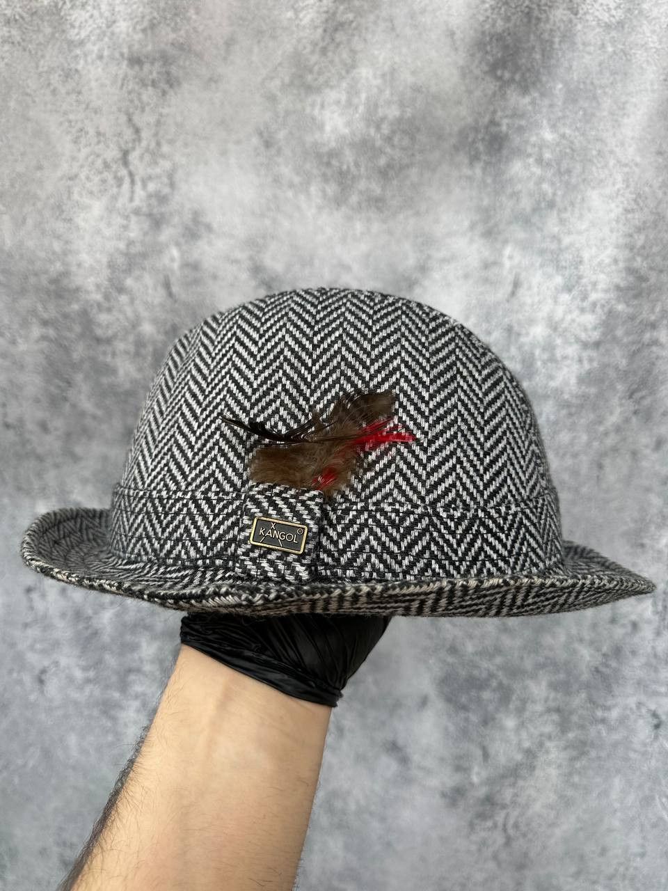 Kangol × Vintage KANGOL Hunting Tweed Gray Hat Made in Great Britain Vintage Size ONE SIZE - 1 Thumbnail