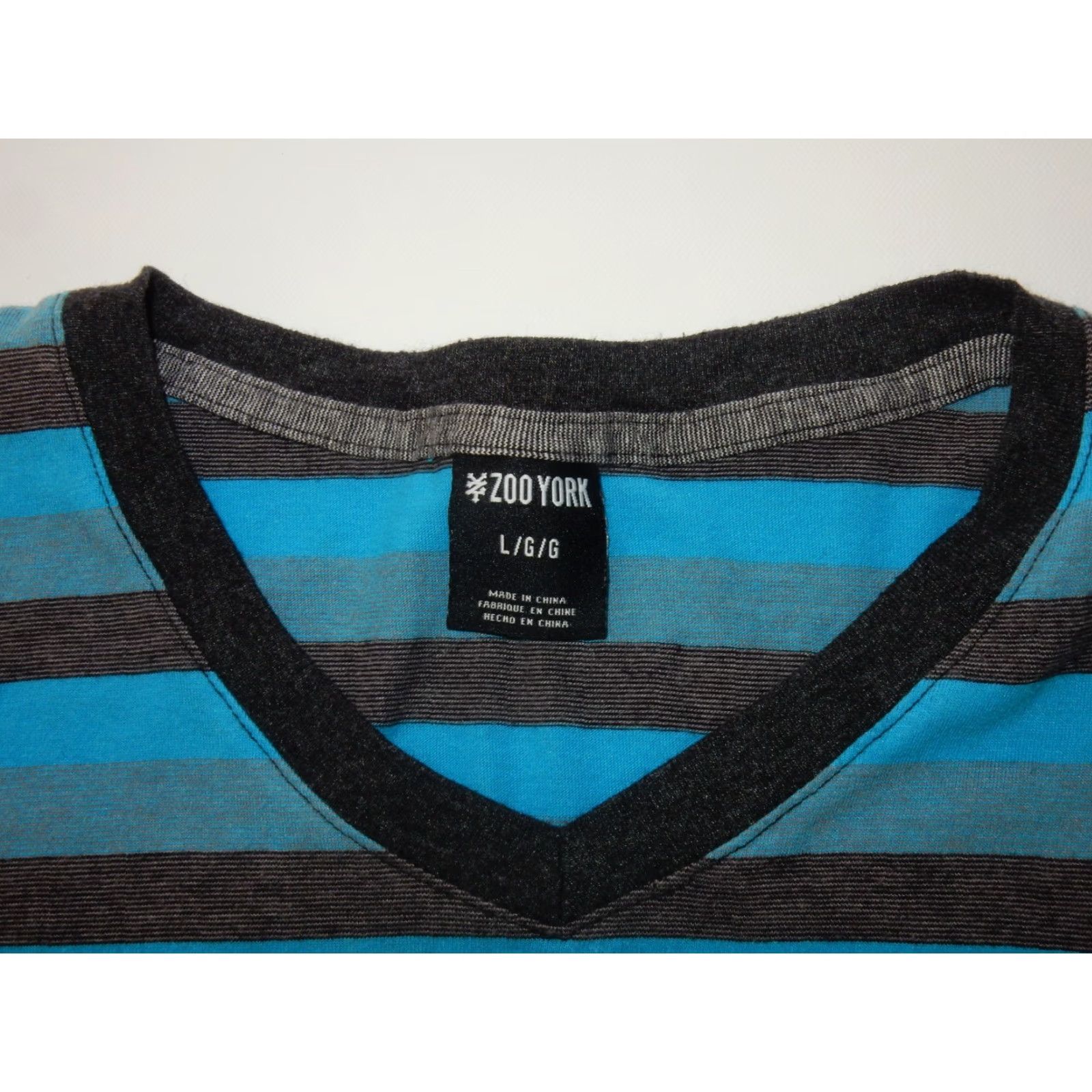 Zoo York Zoo York T-Shirt Men L Short Sleeve Striped BlueSize L Regular Size US L / EU 52-54 / 3 - 2 Thumbnail