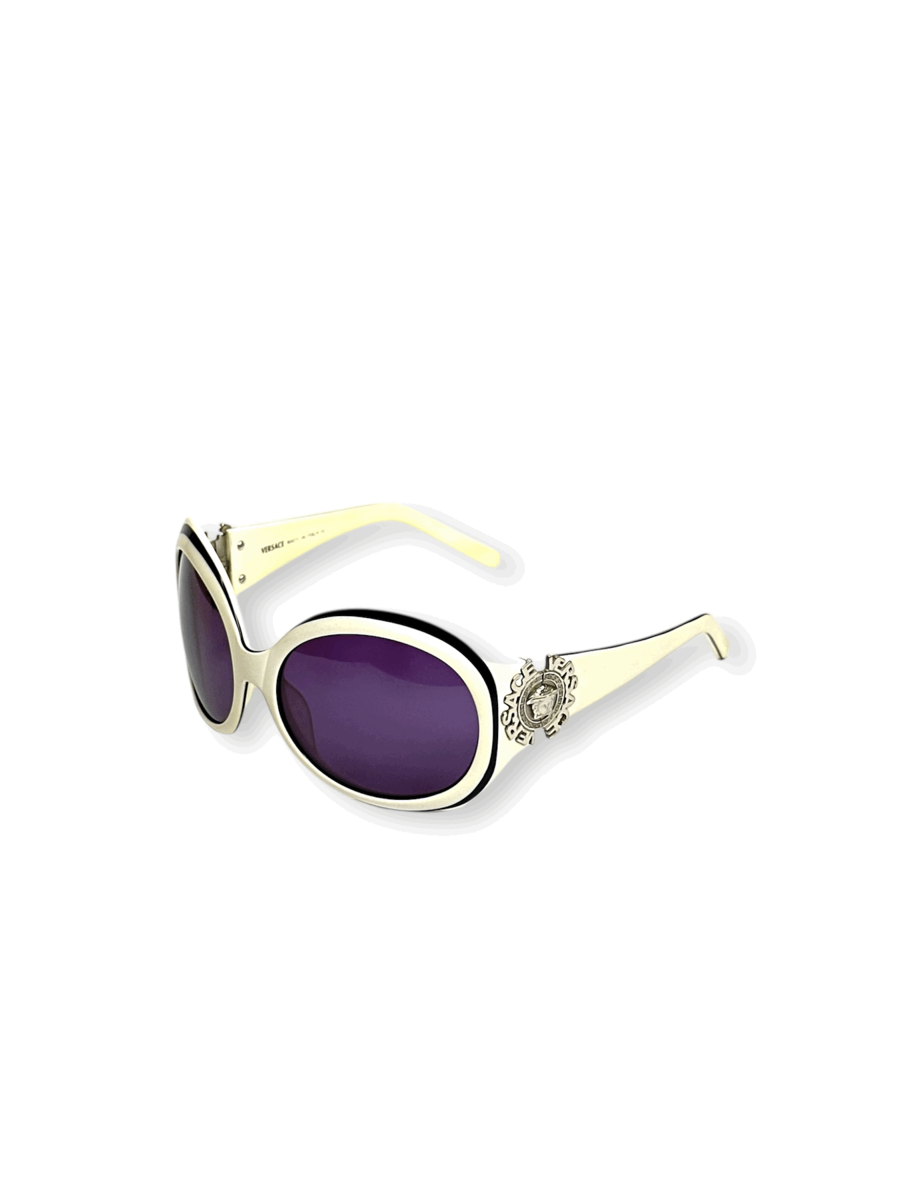 Versace Versace Round Vintage Medusa Sunglasses Size ONE SIZE - 1 Thumbnail
