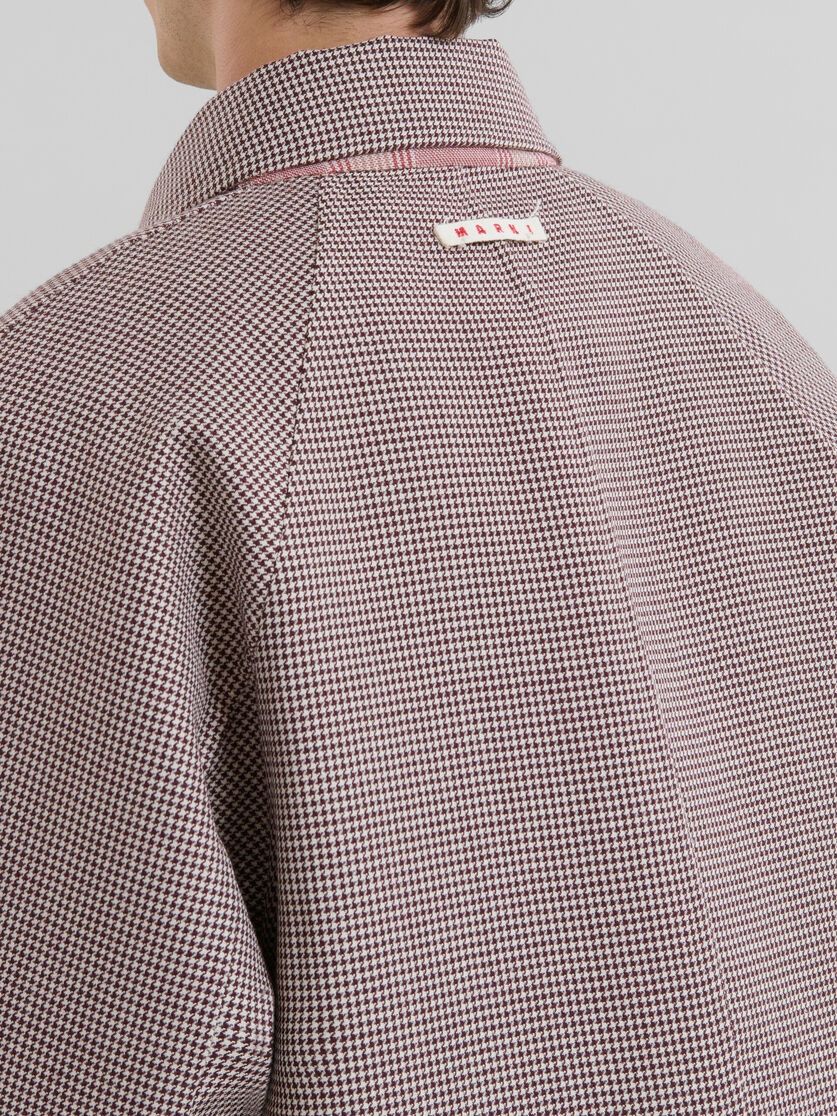 Marni o1w1db11125 Houndstooth-Print Coat in Brown Size US XL / EU 56 / 4 - 5 Thumbnail