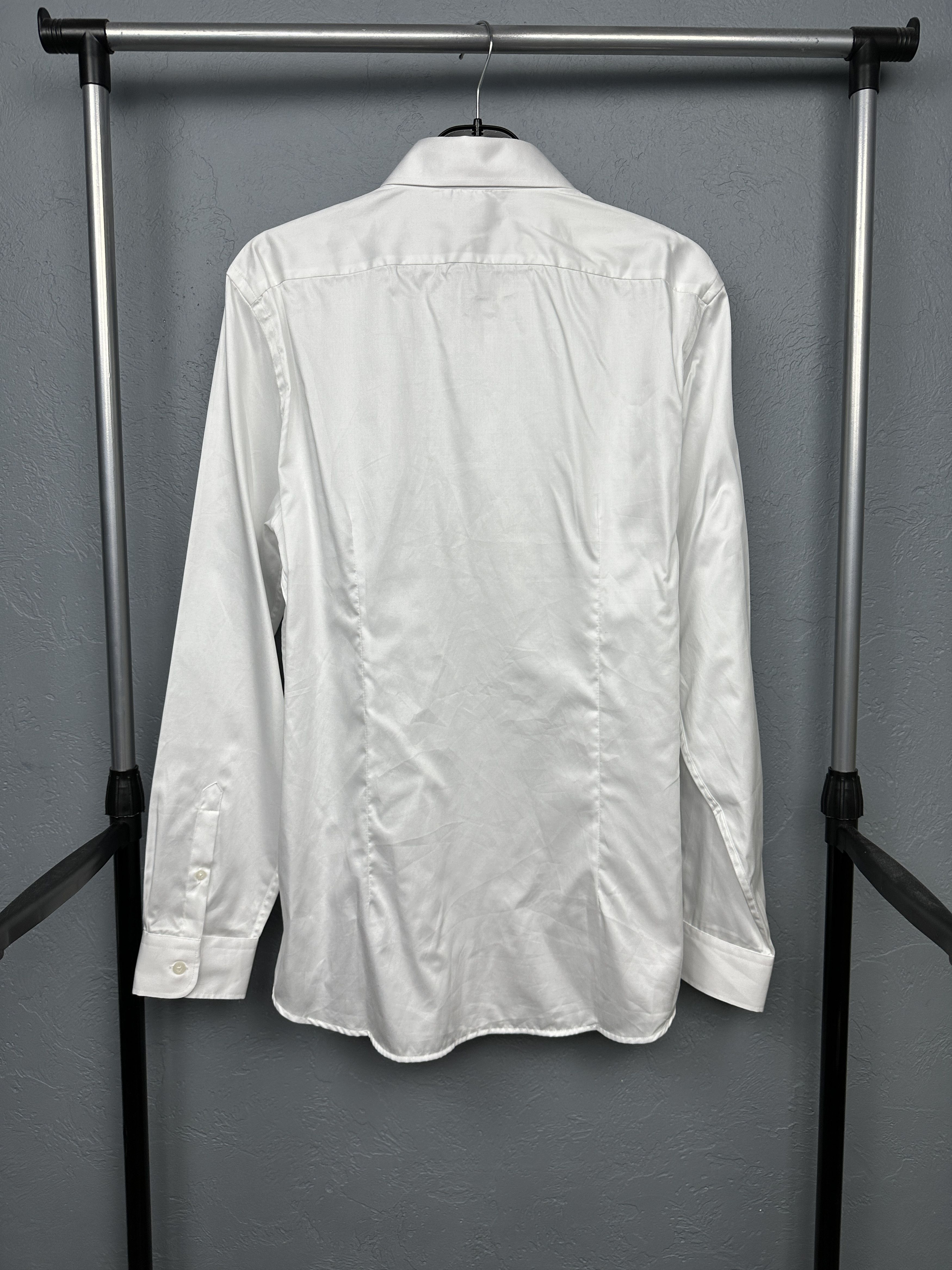 Reiss Reiss Mens White Long Sleeve Shirt Size US XL / EU 56 / 4 - 8 Thumbnail