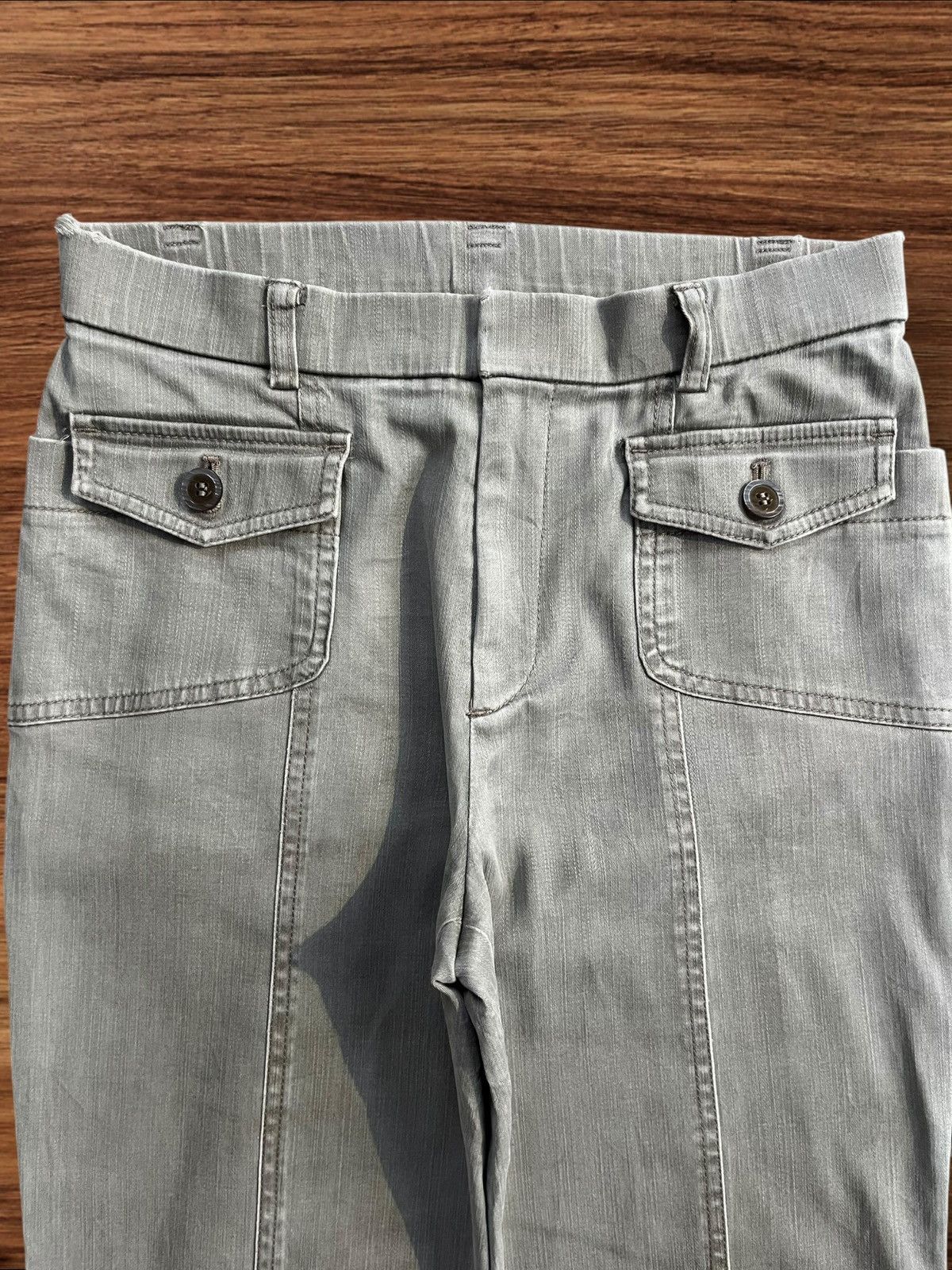 Japanese Brand Vintage Japanese Brand Double Pocket Pleats Flare Pants Size 27" / US 4 / IT 40 - 3 Thumbnail
