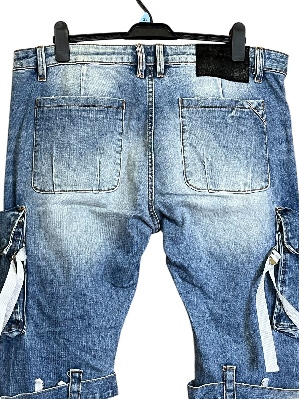 Cult Of Individuality JAPANESE CULT OF INDIVIDUALITY ROCKER CARGO BONDAGE JEANS Size US 39 - 9 Thumbnail