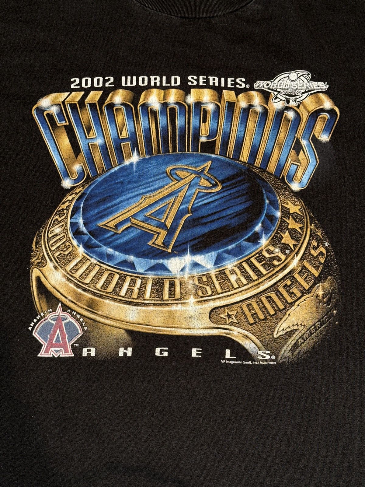 MLB × Vintage Vtg 2002 Anaheim Angels World Series Champions Tee Men’s XL Size US XL / EU 56 / 4 - 2 Thumbnail