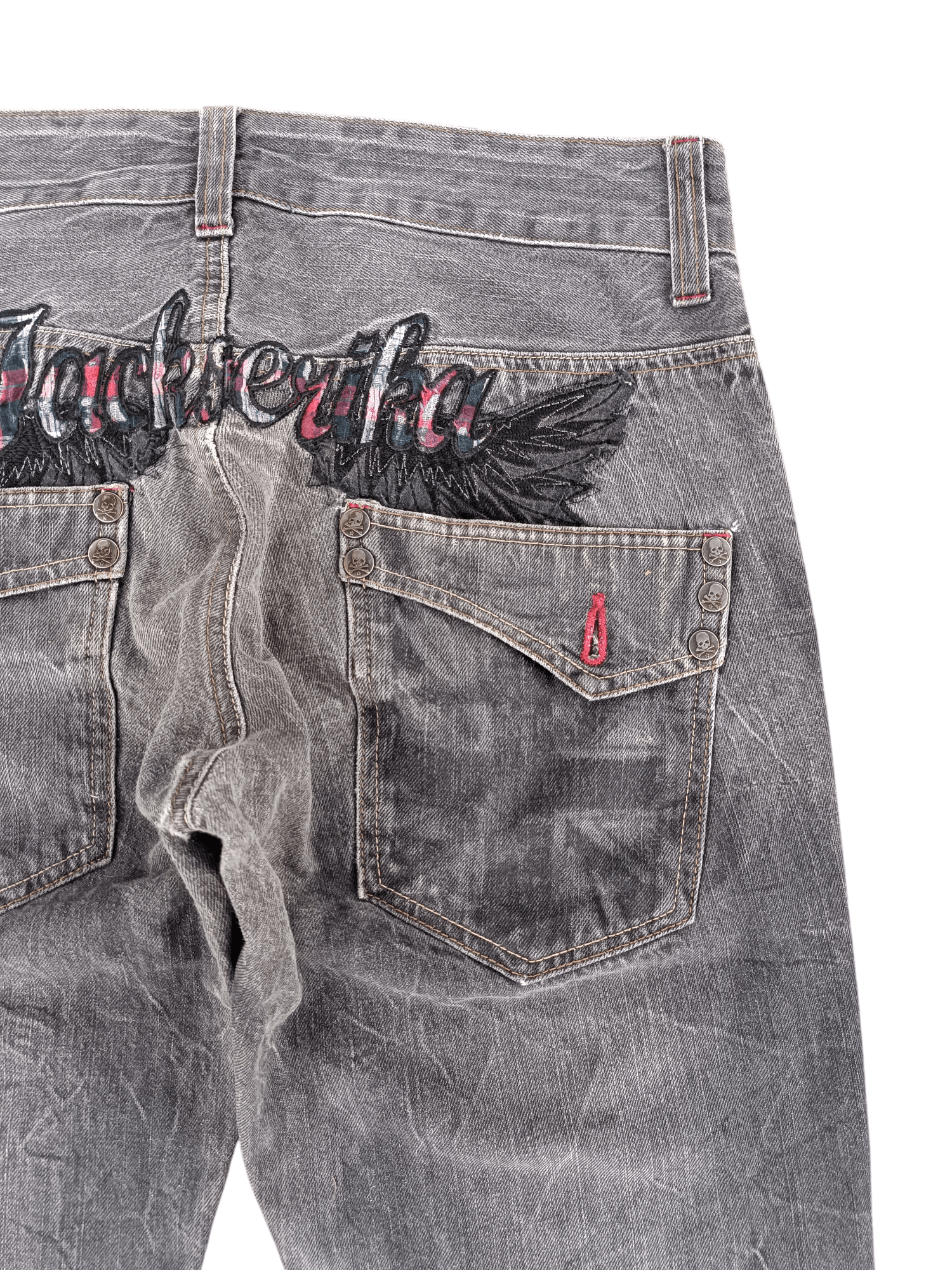 FLARED Jack Serika Embroidery Angel Wing Denim