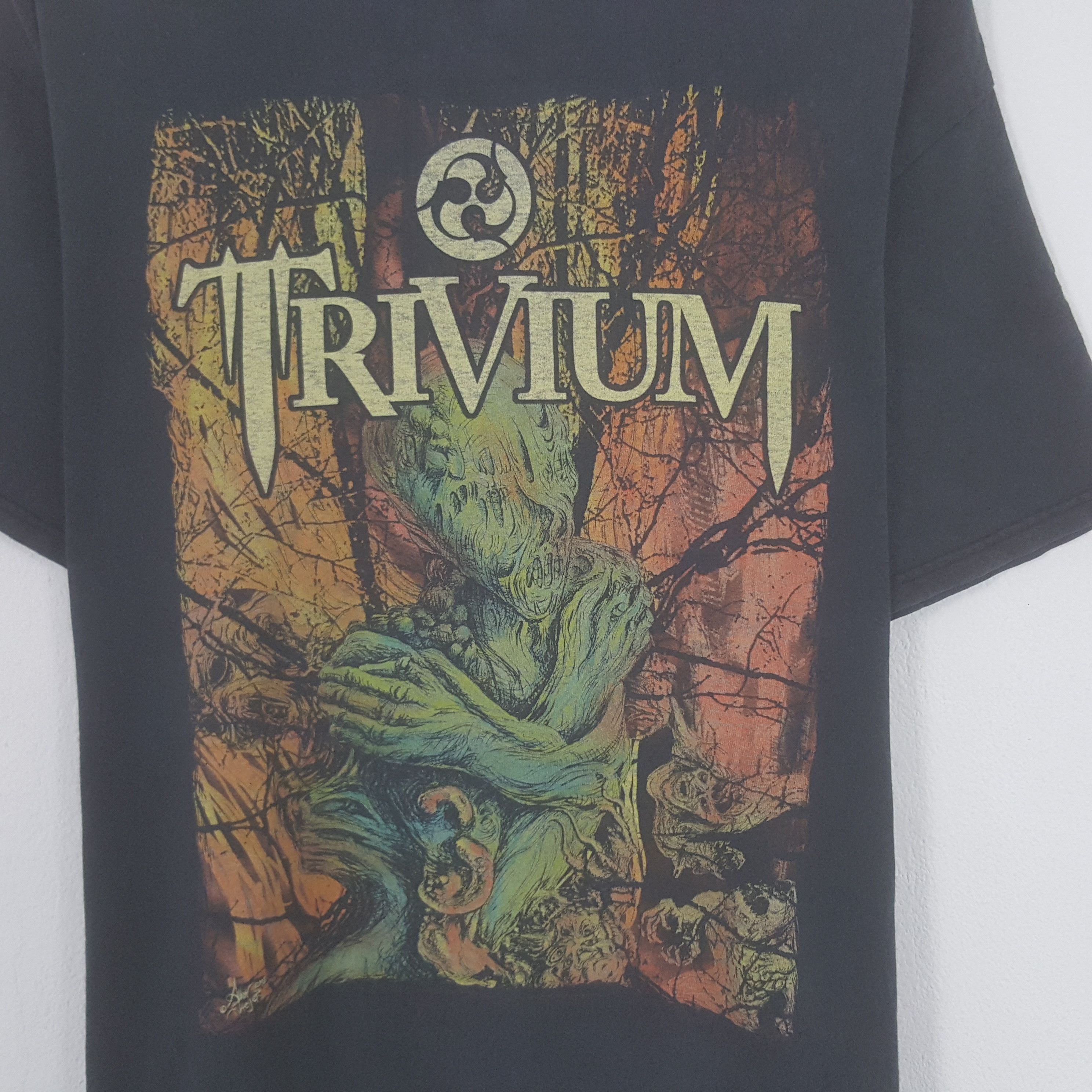 Band Tees × Vintage Vintage Trivium Tshirt Size US L / EU 52-54 / 3 - 2 Thumbnail