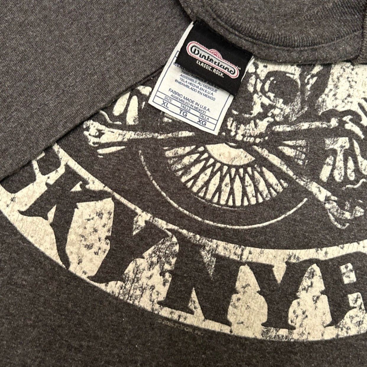 Logo 7 VINTAGE Lynyrd Skynyrd Band Tee Logo Skull Wings 2004 Shirt XL Winterland Gray Short Sleeve Men Tee 90s Y2K Rock Music Punk Grunge Size US XL / EU 56 / 4 - 2 Thumbnail