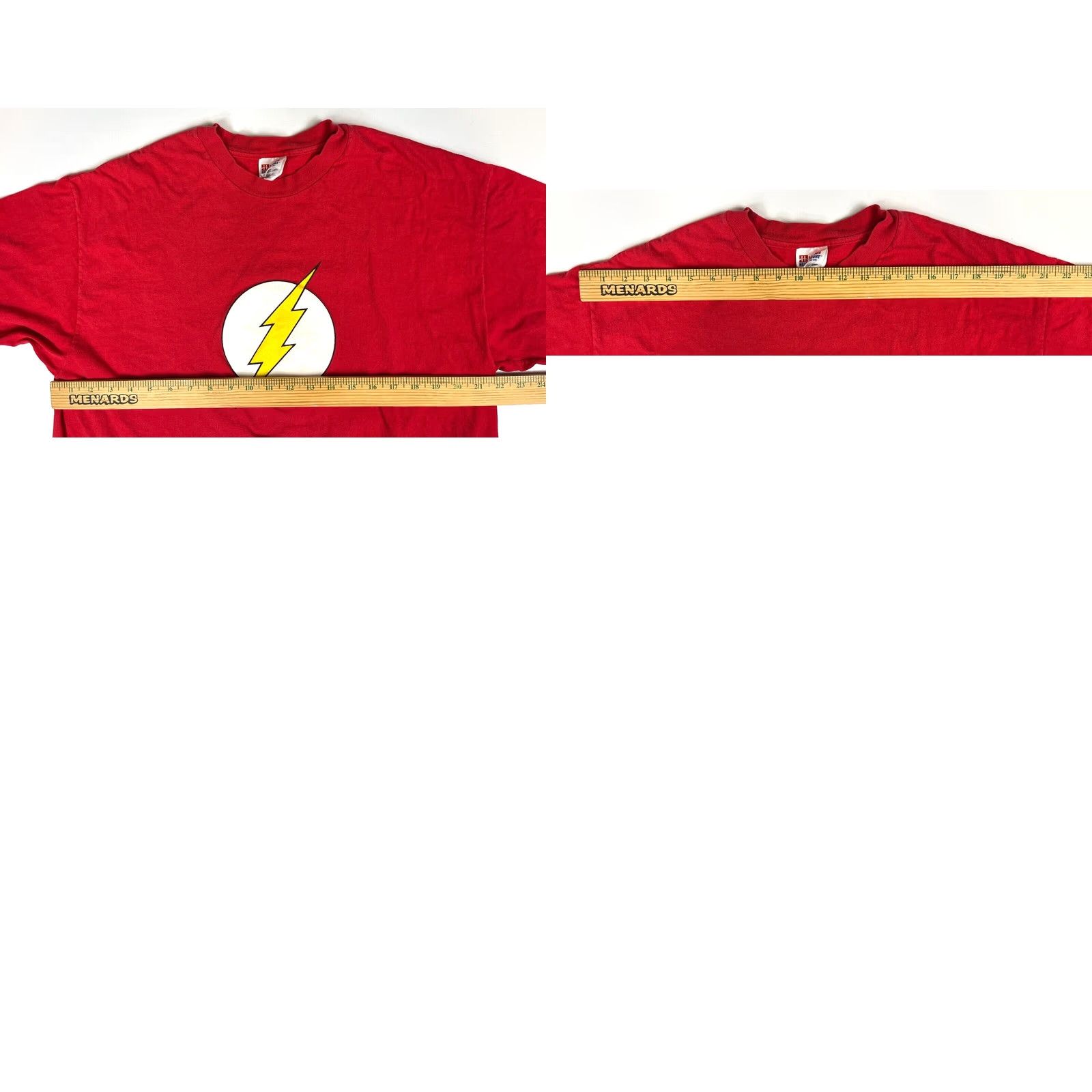 Hanes VINTAGE DC Comics The Flash T-Shirt Hanes Made in USA XL Red Unisex Adults Crew Neck Short Sleeve Cartoon Comics 1988 Mens Womens Size US XL / EU 56 / 4 - 9 Thumbnail