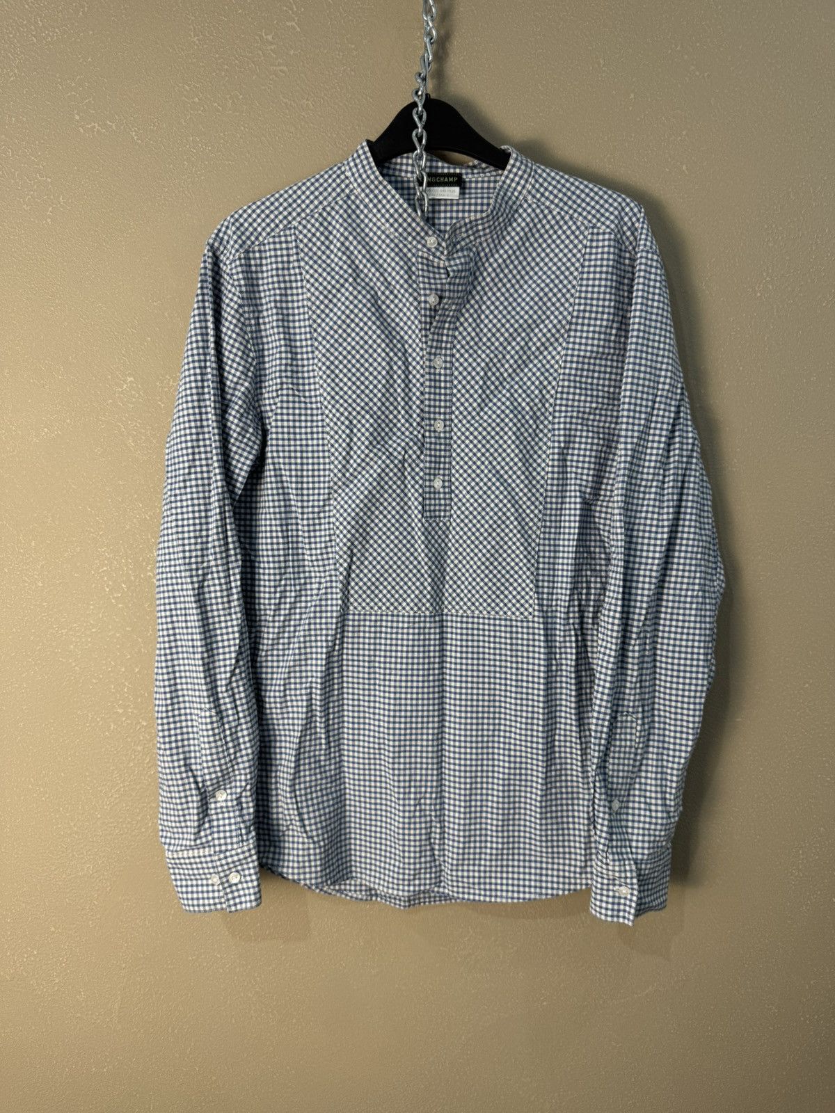 Longchamp Longchamp Paris shirt button up rare designer Size US S / EU 44-46 / 1 - 1 Thumbnail