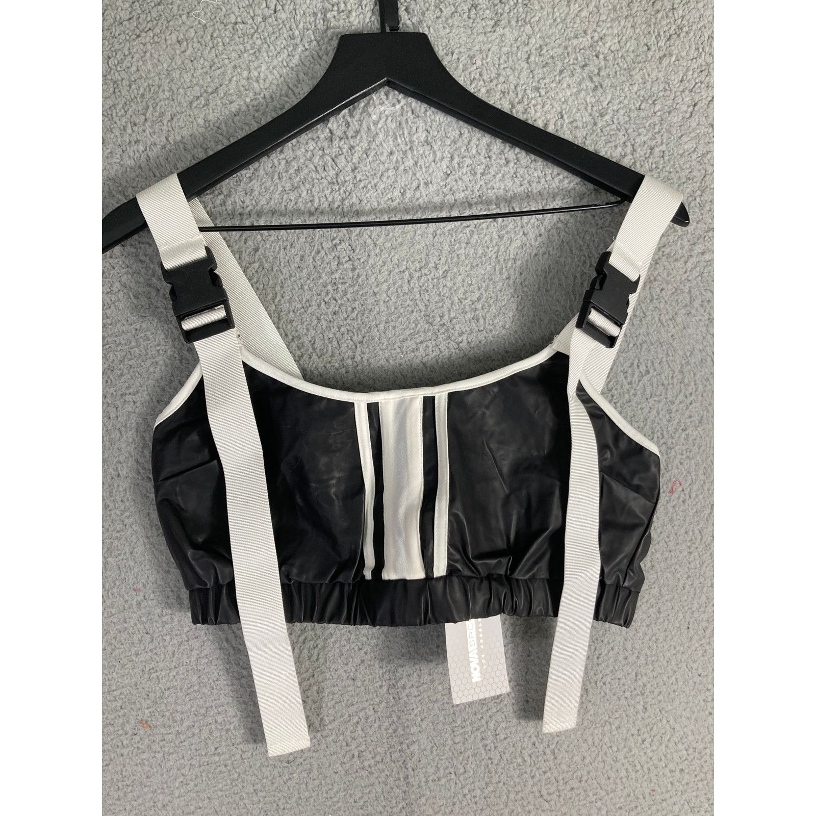 Other Fashion Nova Women's Gray Active Set M Corset Top & Shorts Size 26" / US 2 / IT 38 - 3 Thumbnail