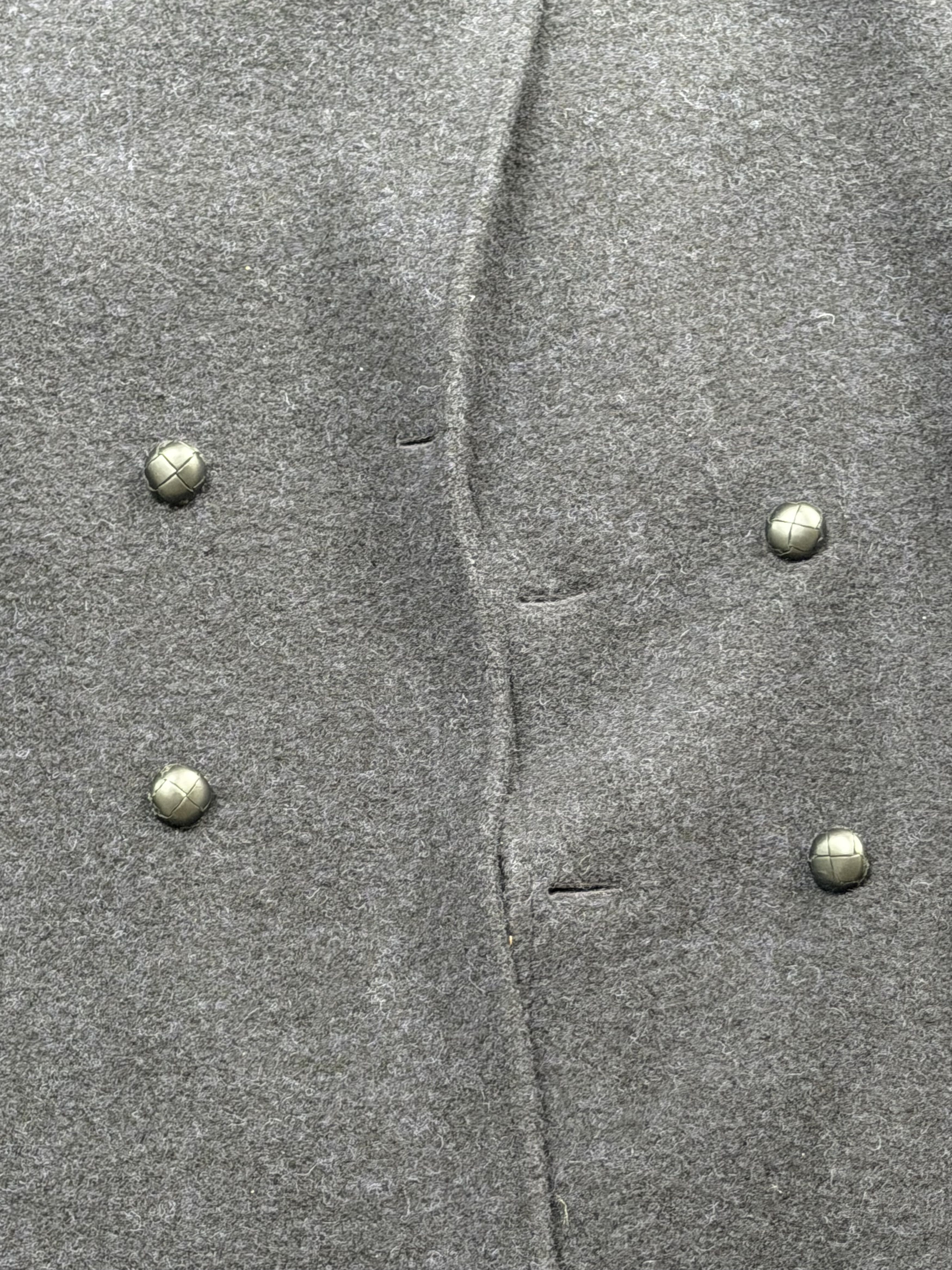MP Massimo Piombo MP di Massimo Piombo Baby Alpaca Breasted Oversized Coat Size 48L - 2 Thumbnail