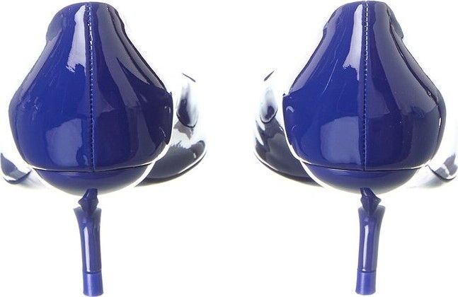 Salvatore Ferragamo o1s1rm0924 Eva Patent Pump in Blue Size US 6.5 / IT 36.5 - 2 Thumbnail