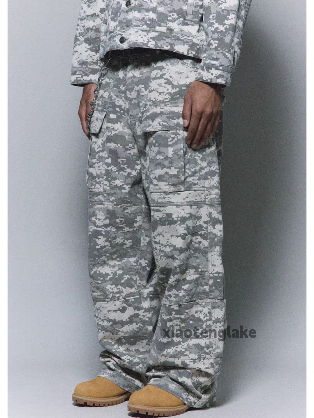 Designer × Japanese Brand × Vintage utility military outdoor loose baggy camo cargo pants Size US 34 / EU 50 - 4 Thumbnail