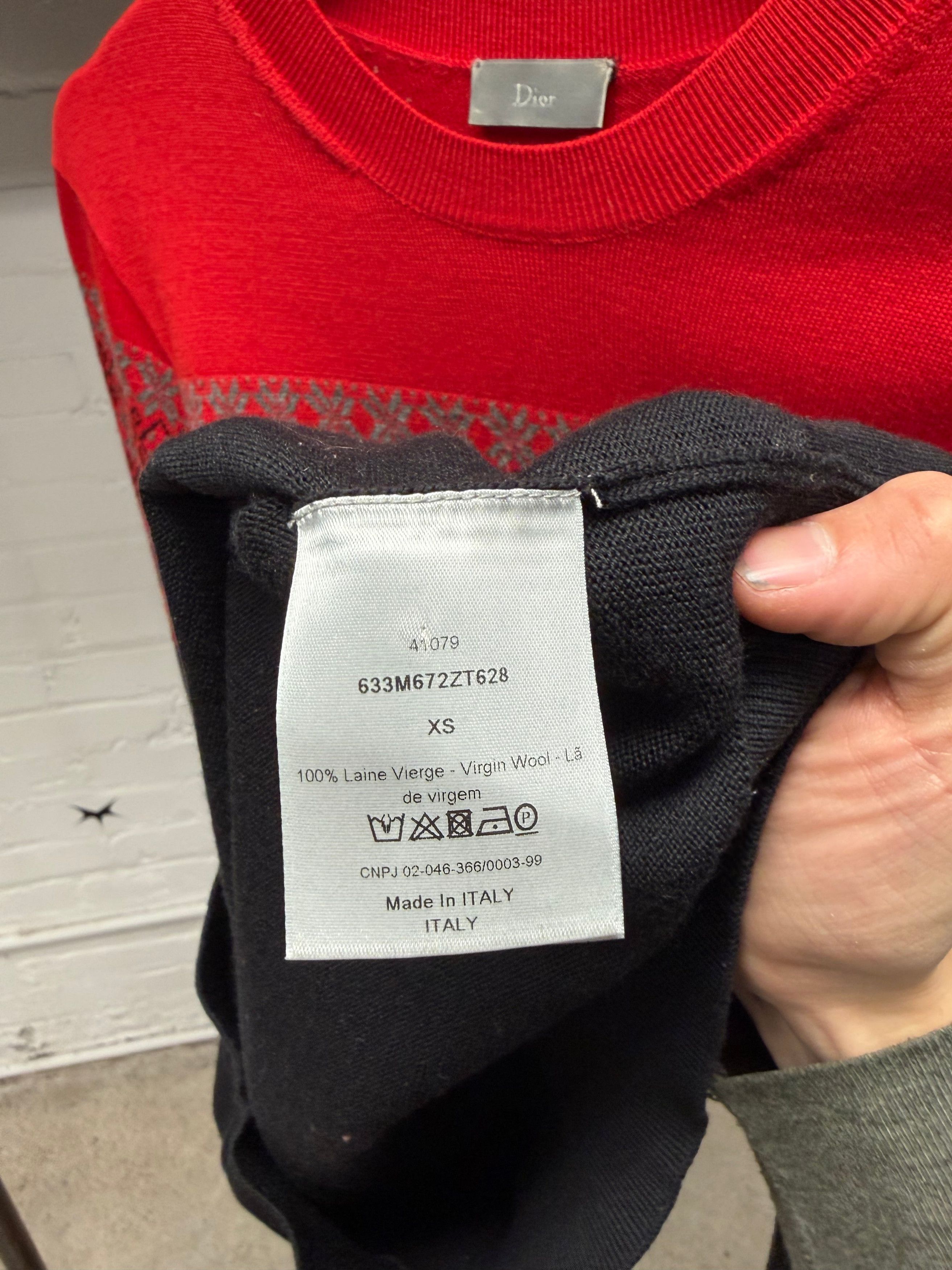 Dior AW2006 Dior Homme by Hedi Slimane ‘These Grey Days’ Nordic Knit Sweater Size US XS / EU 42 / 0 - 6 Thumbnail