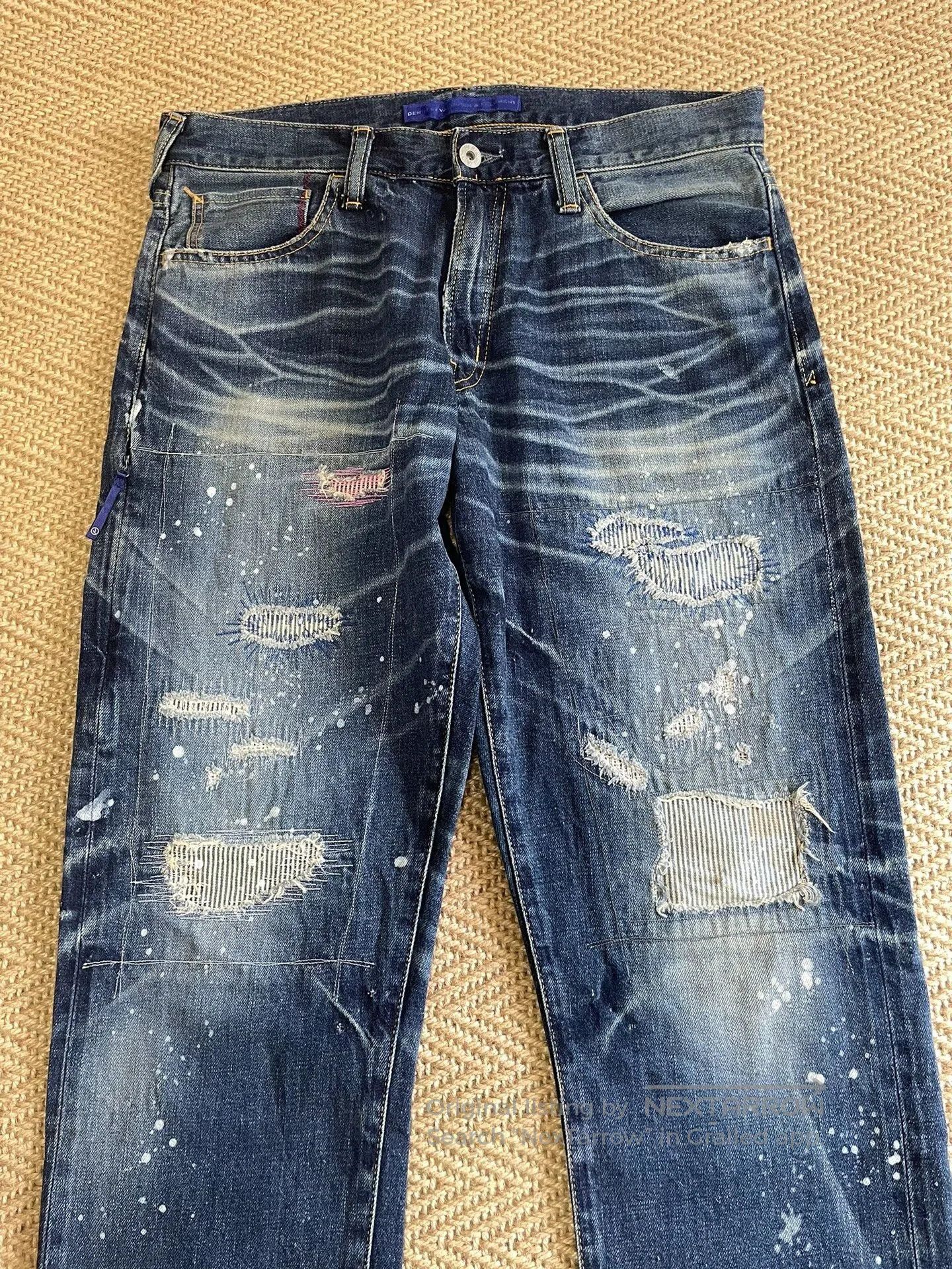 denim by vanquish & fragment electric pants.