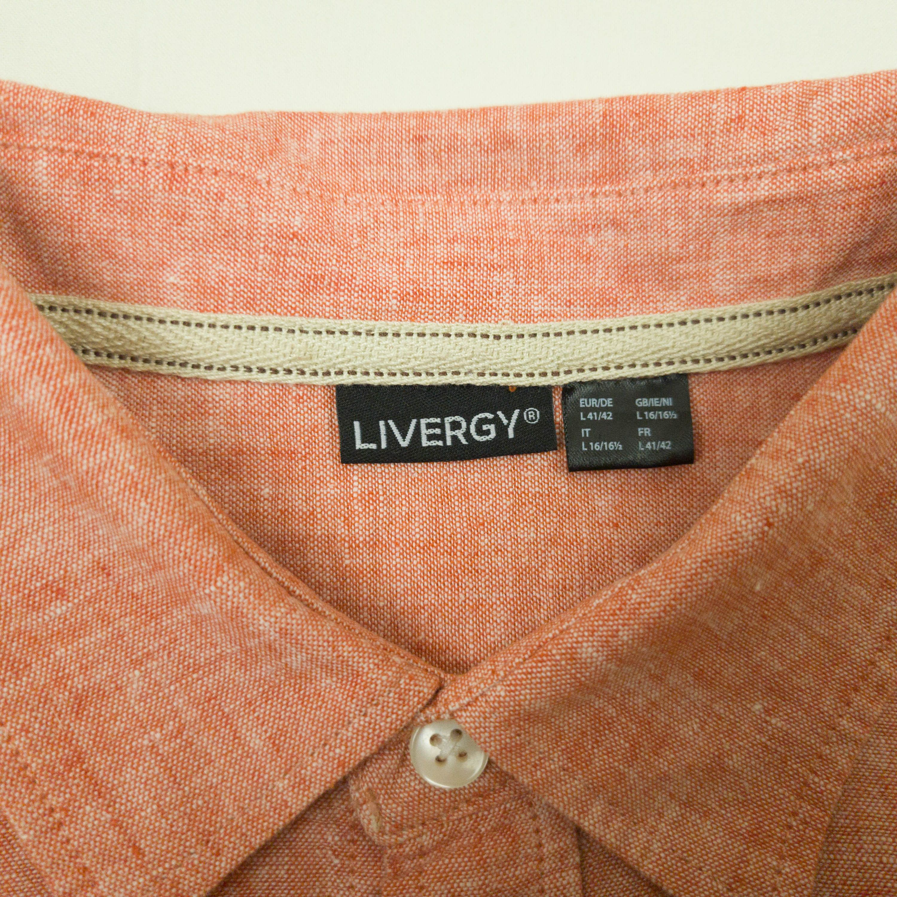 Other MENS LIVERGRY SHIRT LONG SLEEVE LINEN COTTON SIZE L EXCL Size US L / EU 52-54 / 3 - 5 Thumbnail