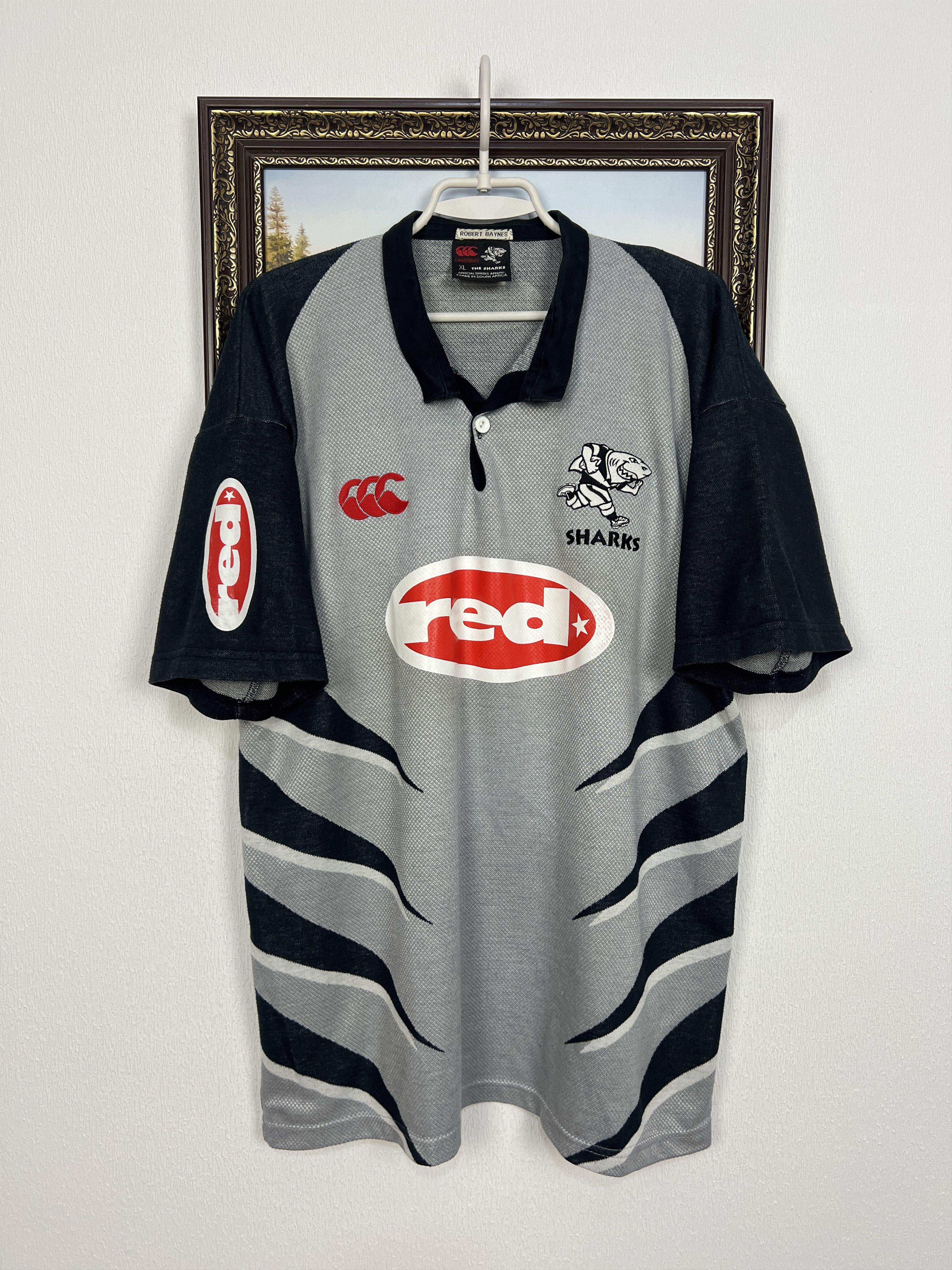 Vintage Canterbury Natal Sharks Rugby Union Jersey Trikot Shirt Size US XL / EU 56 / 4 - 1 Thumbnail