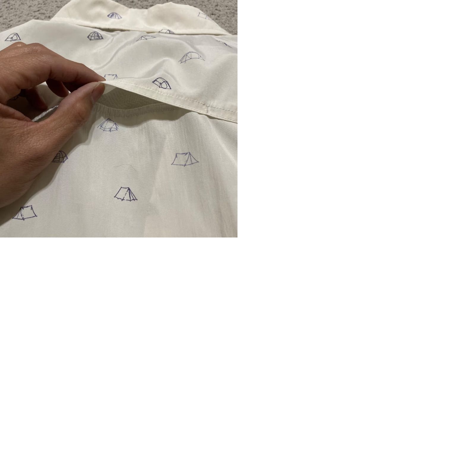 Eddie Bauer Eddie Bauer Mens Shirt 2XL White Graphic Print Button Front Outdoor Slim Vented Casual Short Sleeve Size US XXL / EU 58 / 5 - 9 Thumbnail