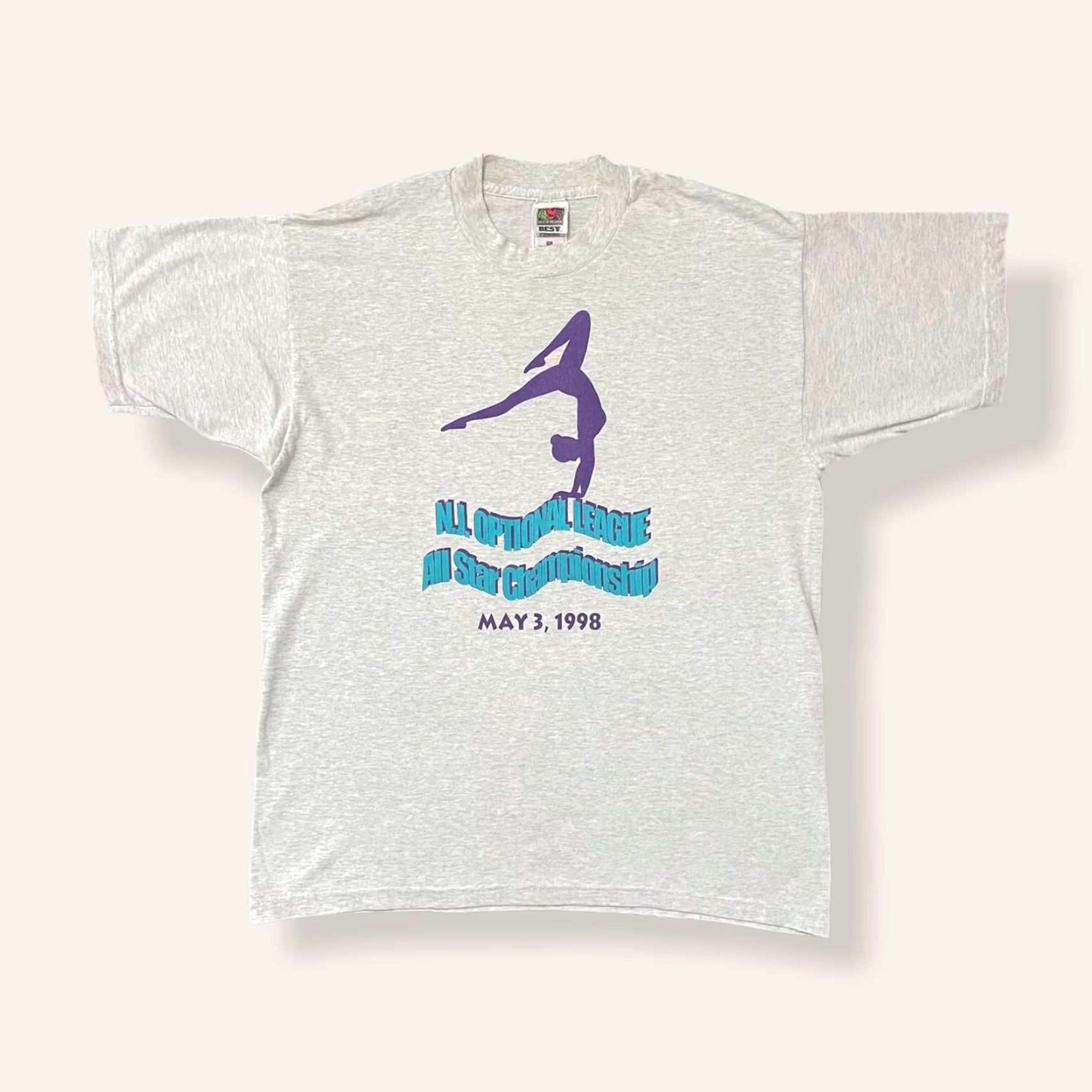 Vintage VINTAGE 1998 All Star Championship T Shirt NJ Optional League Gymnastics L Size Size L Size US L / EU 52-54 / 3 - 2 Thumbnail