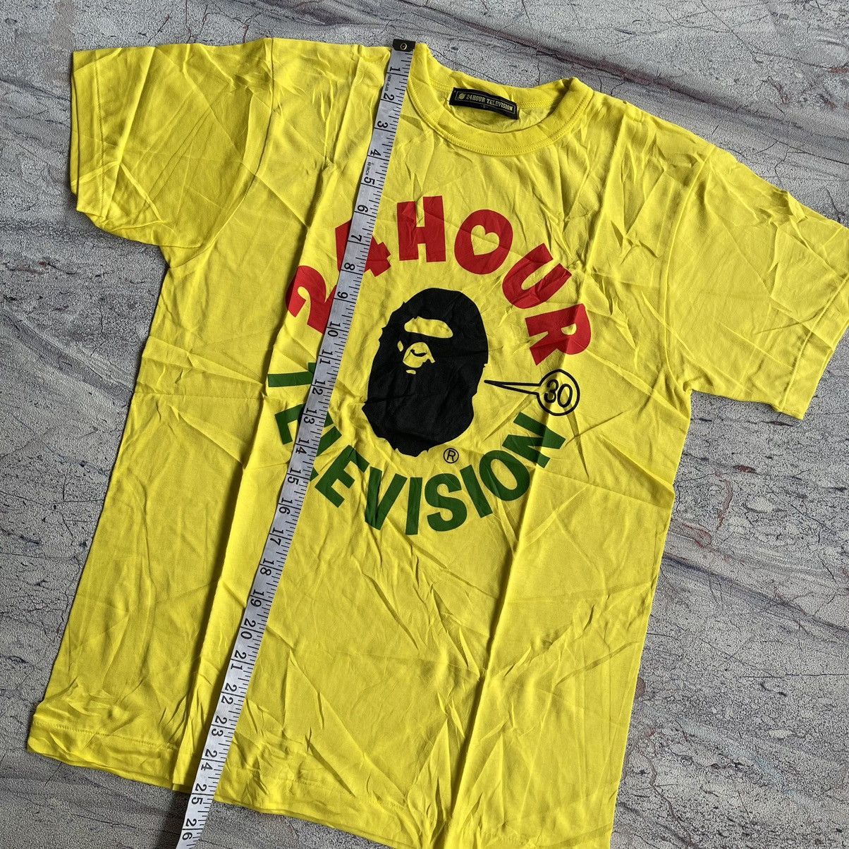 Japanese Brand DS SET OF 2 Bape 24 hour television “ orange L yellow S “ Size US L / EU 52-54 / 3 - 12 Thumbnail