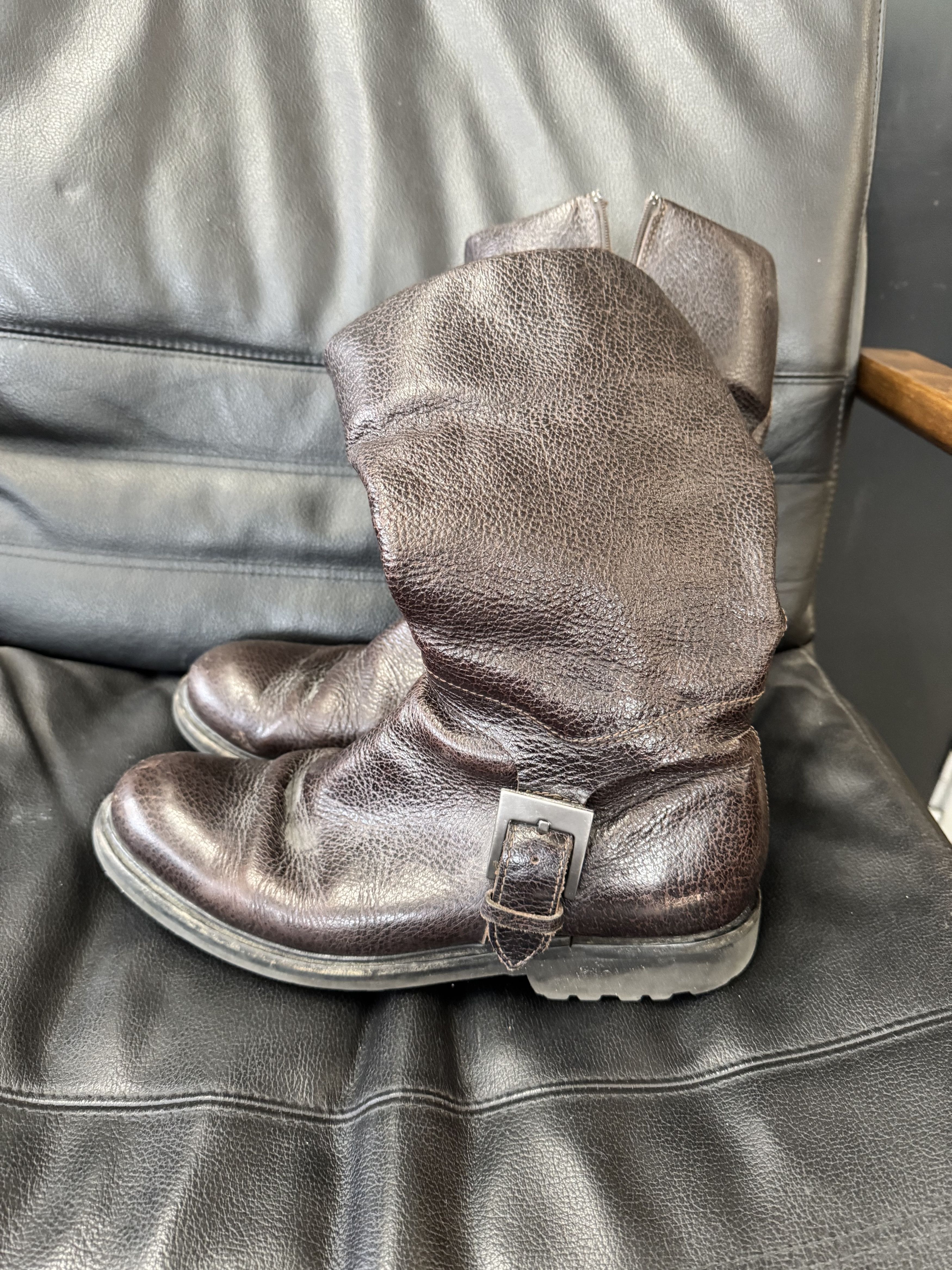 Emporio Armani Boots with buckle and fur lining Size US 9.5 / EU 42-43 - 1 Thumbnail